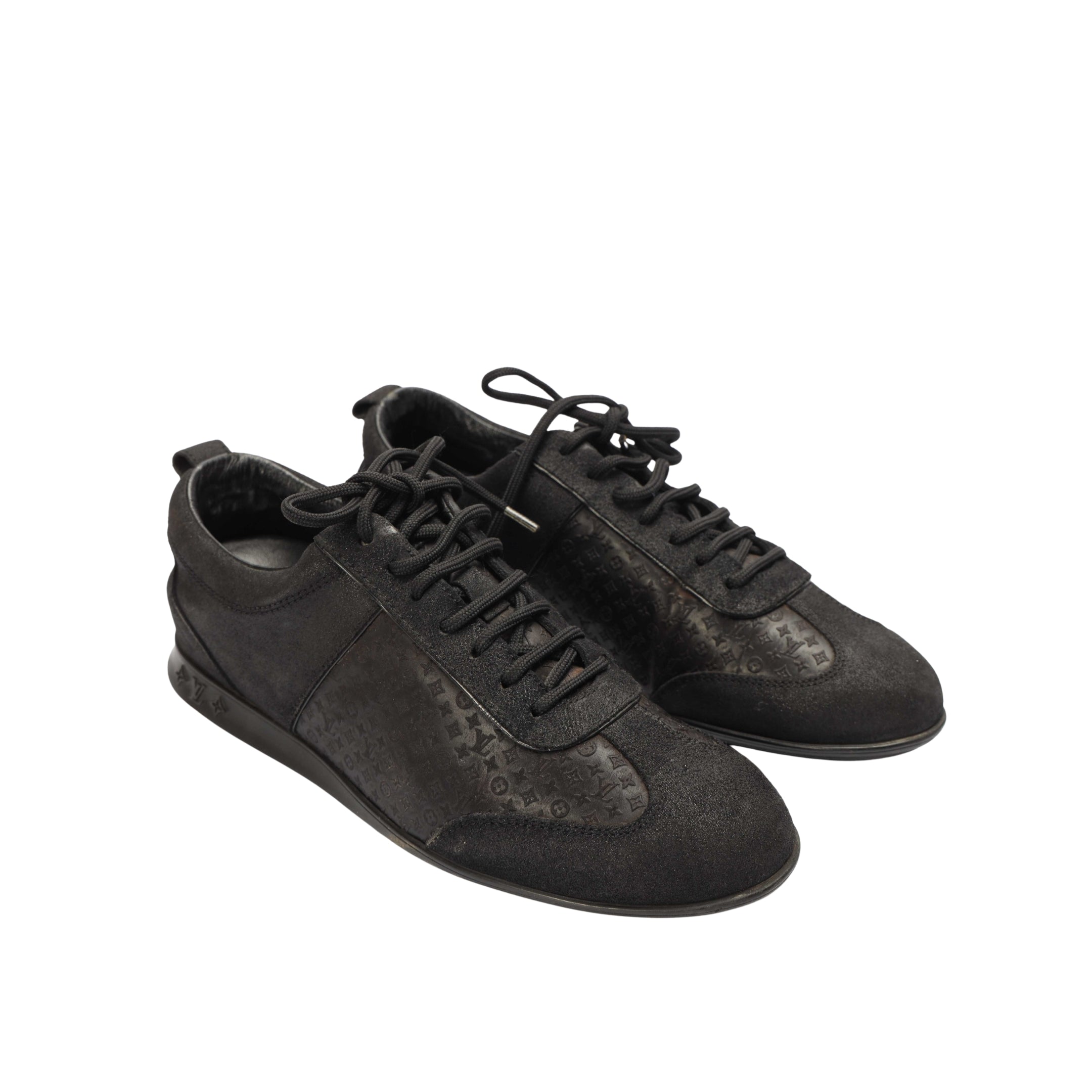 Louis Vuitton Monogram Suede Low Top Sneakers