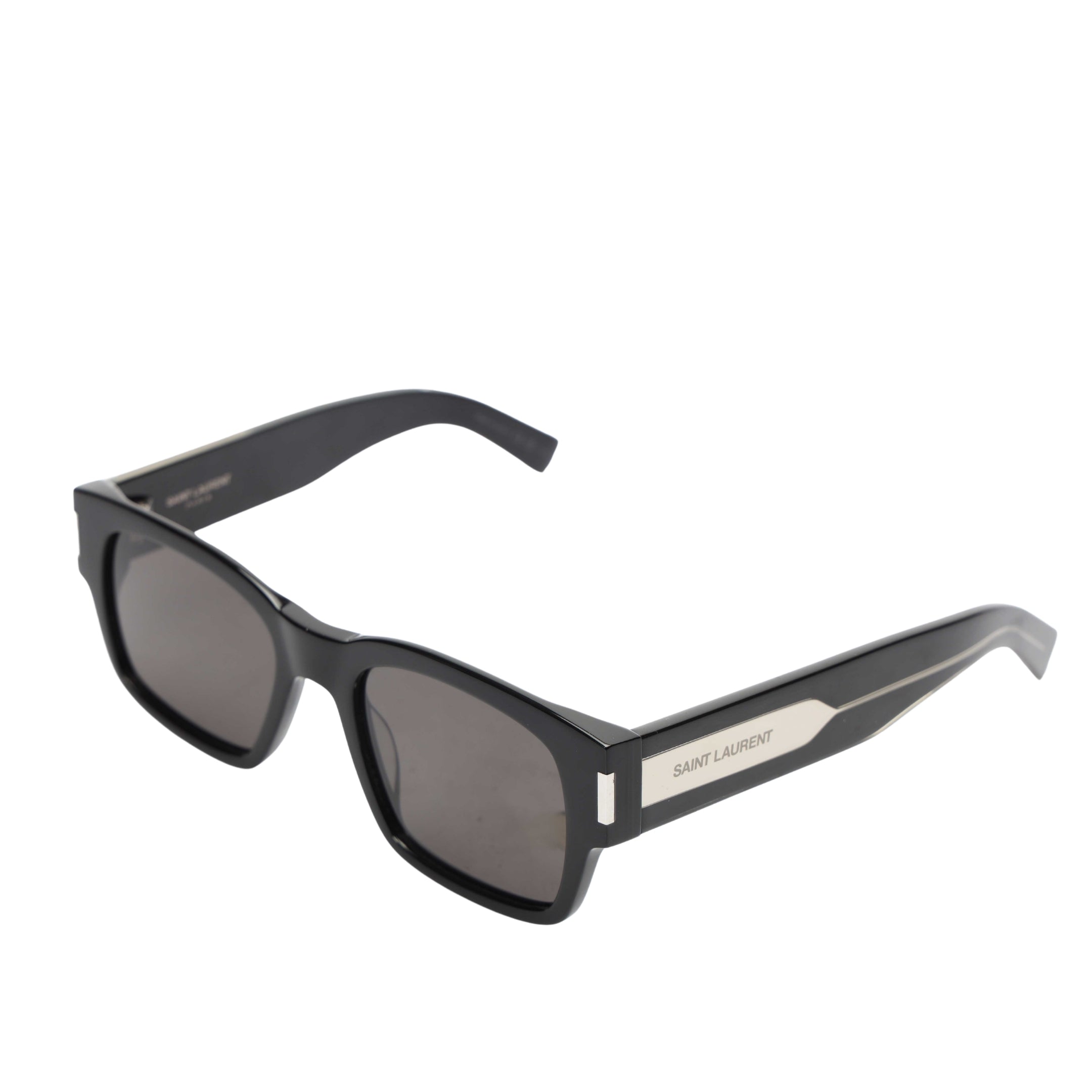 Saint Laurent Black Square Acetate Sunglasses