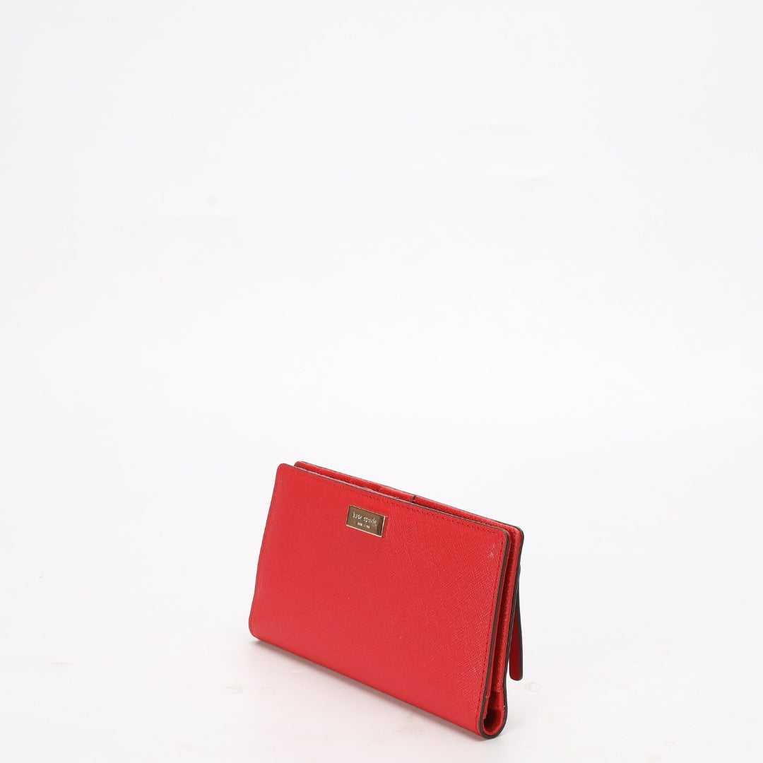 Kate Spade Laurel Red Bi-fold Wallet