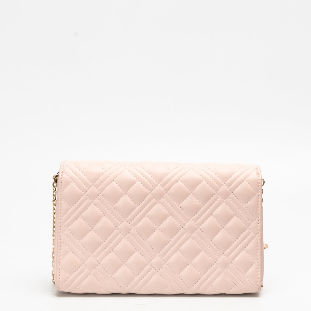 Love Moschino Logo-plaque Quilted Crossbody Bag