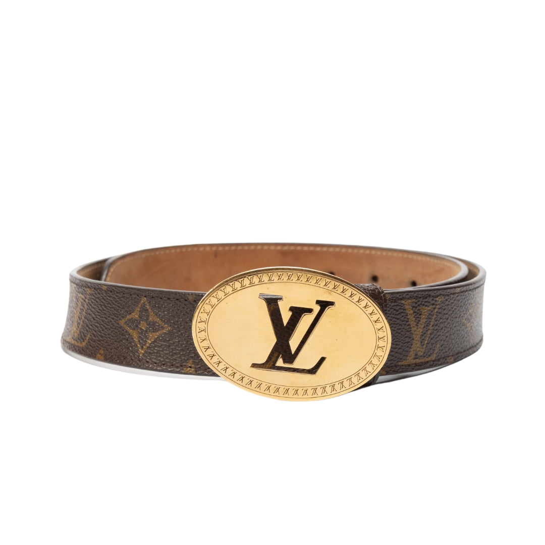 Louis Vuitton Monogram Cut Oval Waist Belt