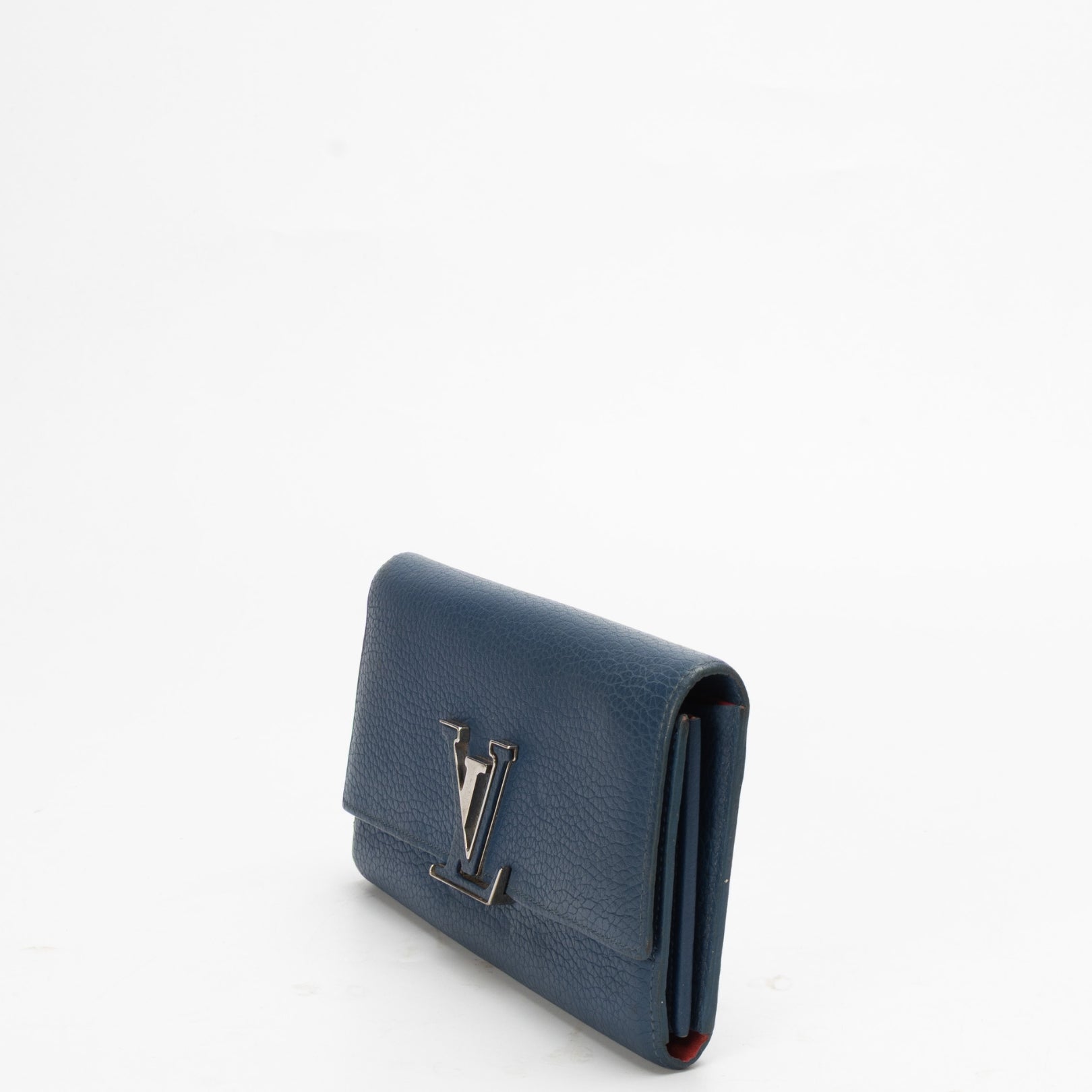 Louis Vuitton Navy Capucines Clutch Wallet