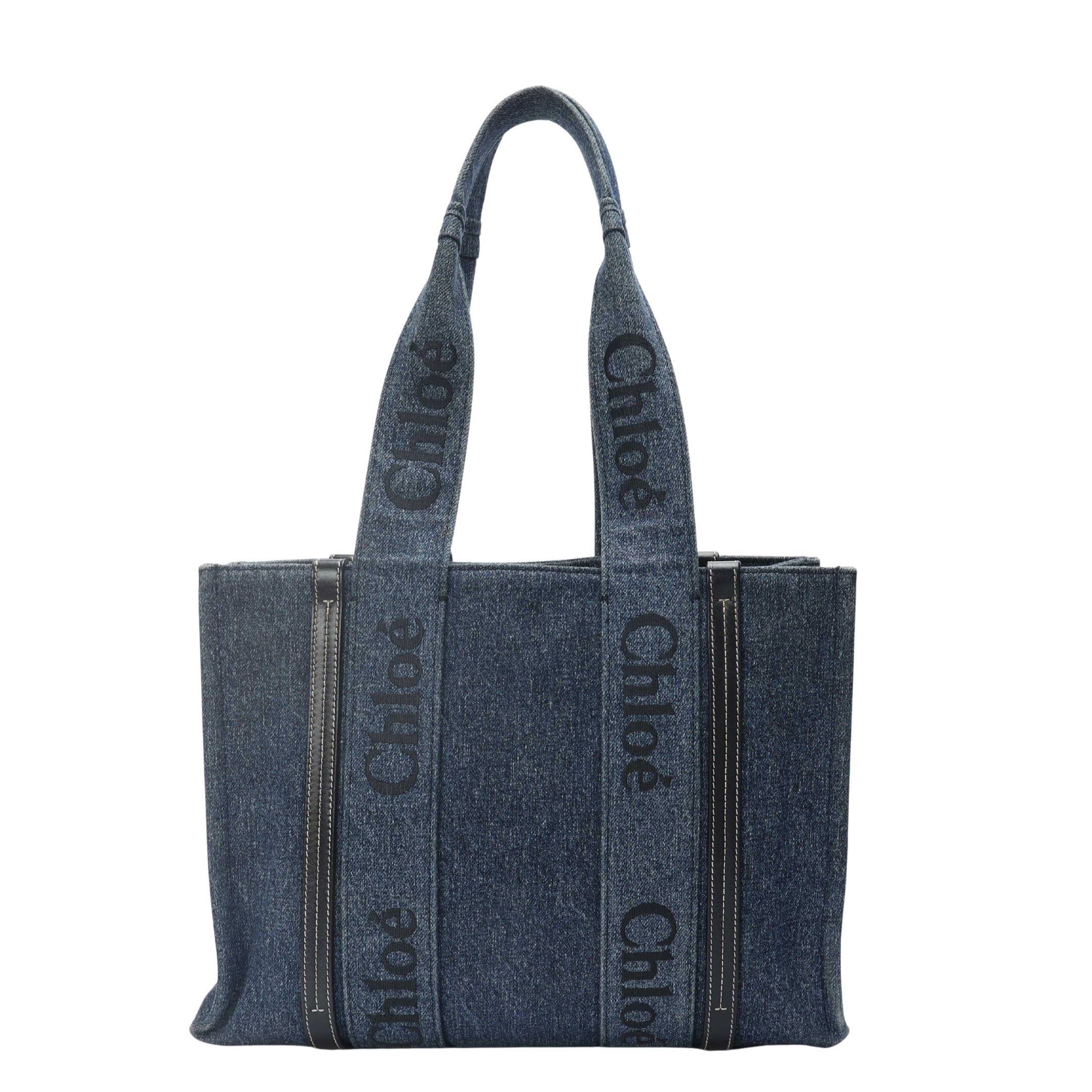 Chloe Denim Woody Tote