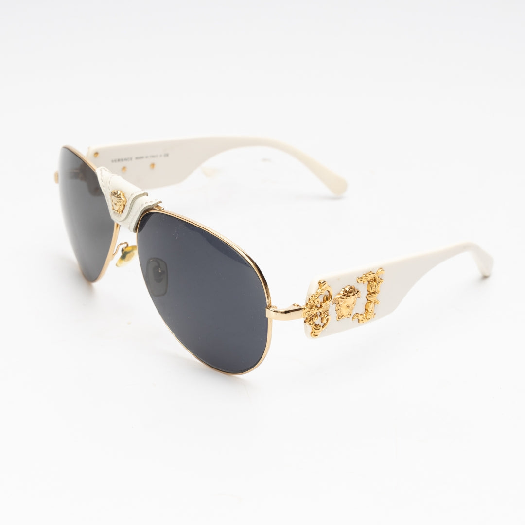 Versace Medusa Logo Pilot Sunglasses
