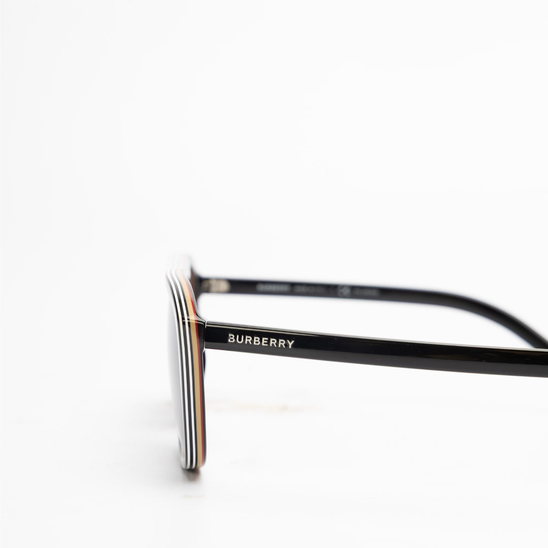 Burberry Icon Stripe Square Frame Sunglasses