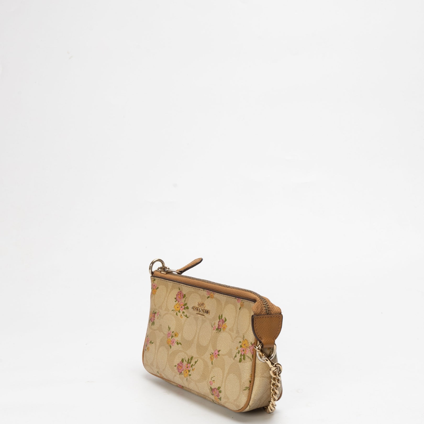 Coach Signature Canvas Floral Print Wristlet 19