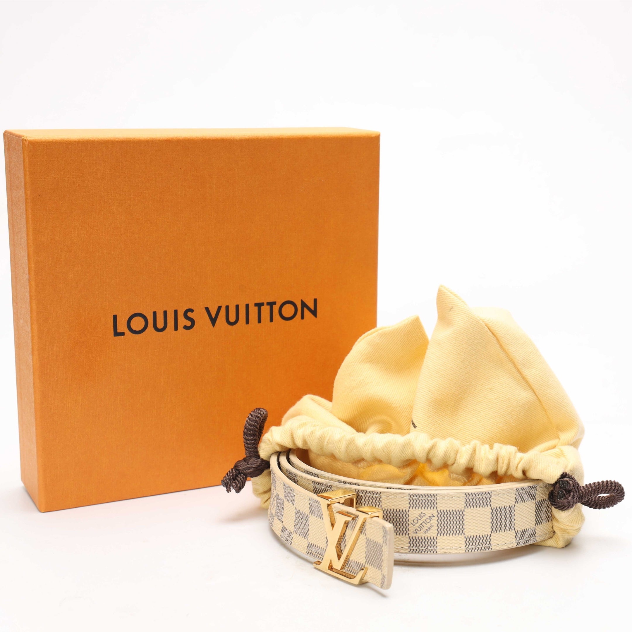 Louis Vuitton Damier Azur LV Initiales Belt