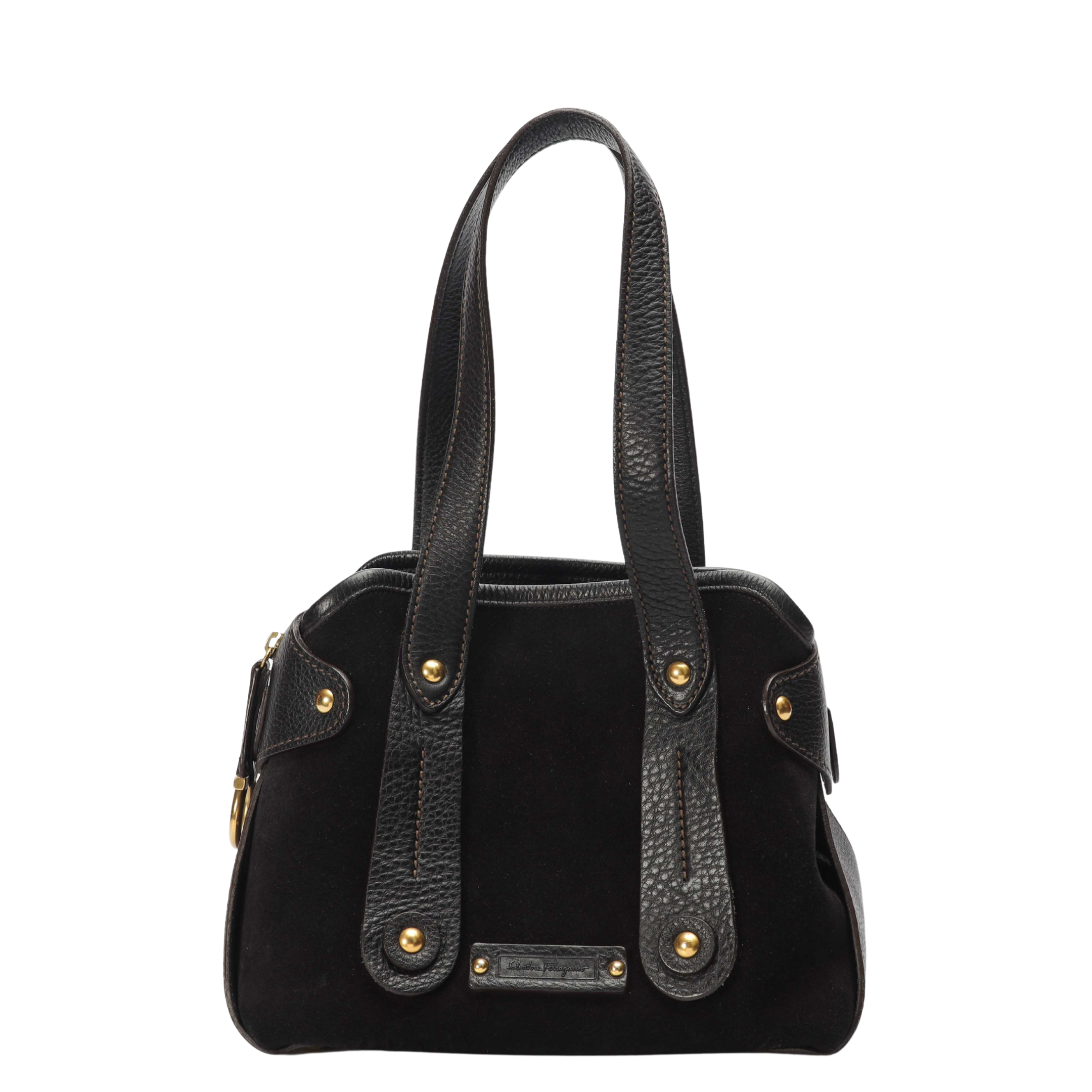 Salvatore Ferragamo Suede Leather Shoulder Bag
