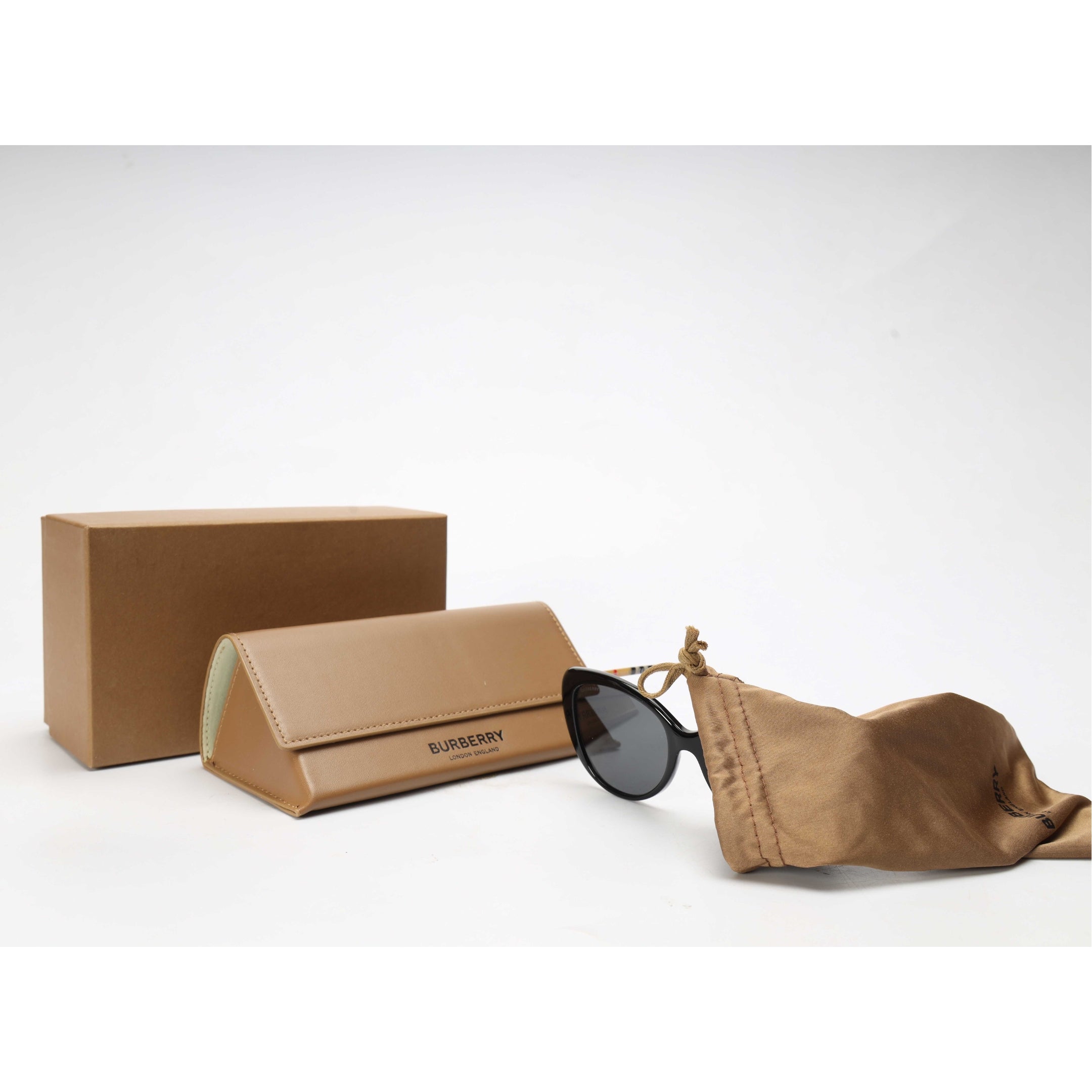 Burberry Check Cat Eye Sunglasses