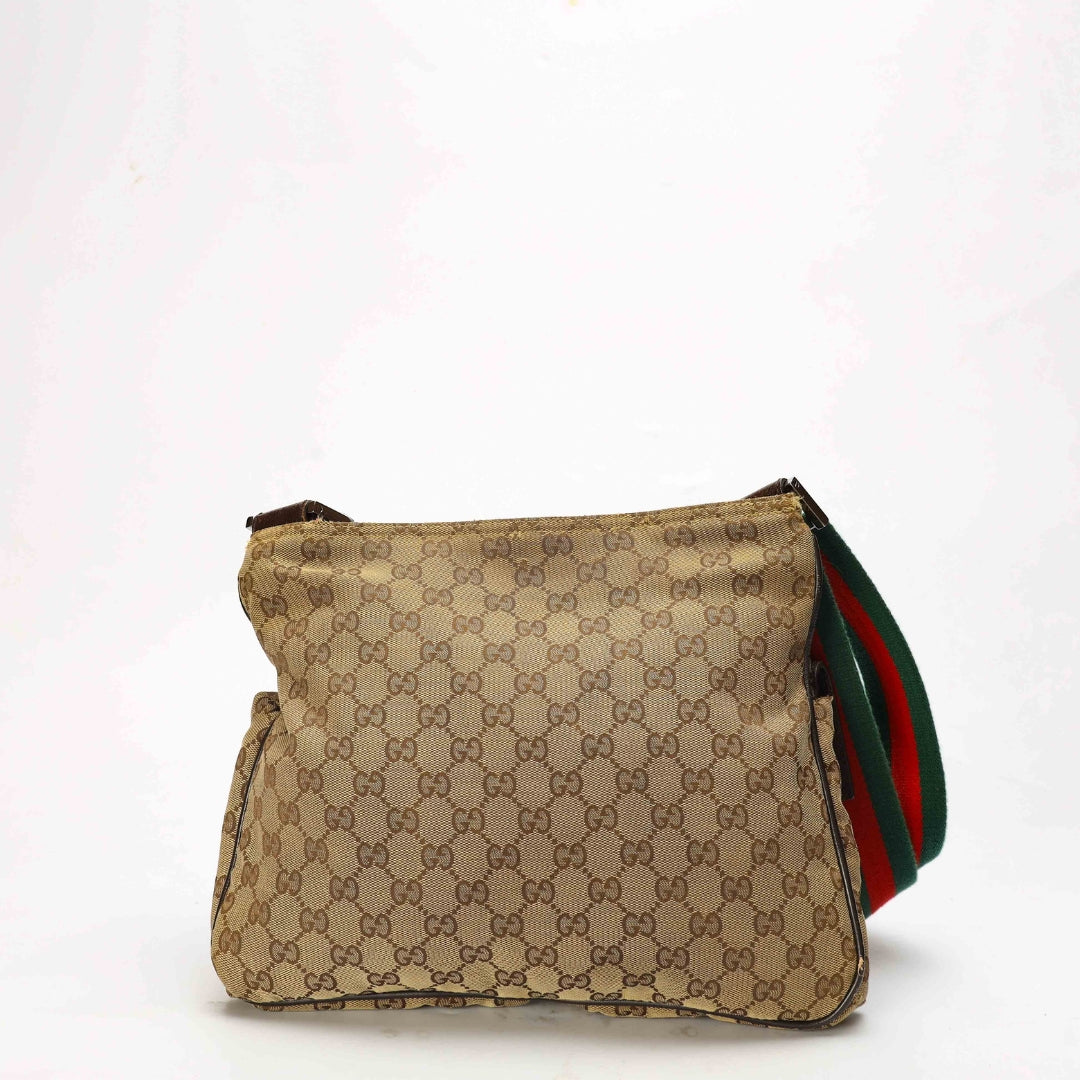 Gucci Beige GG Canvas Messenger Bag