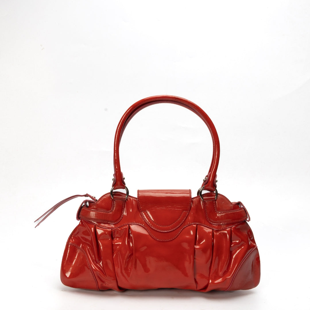 Salvatore Ferragamo Red Marisa Satchel