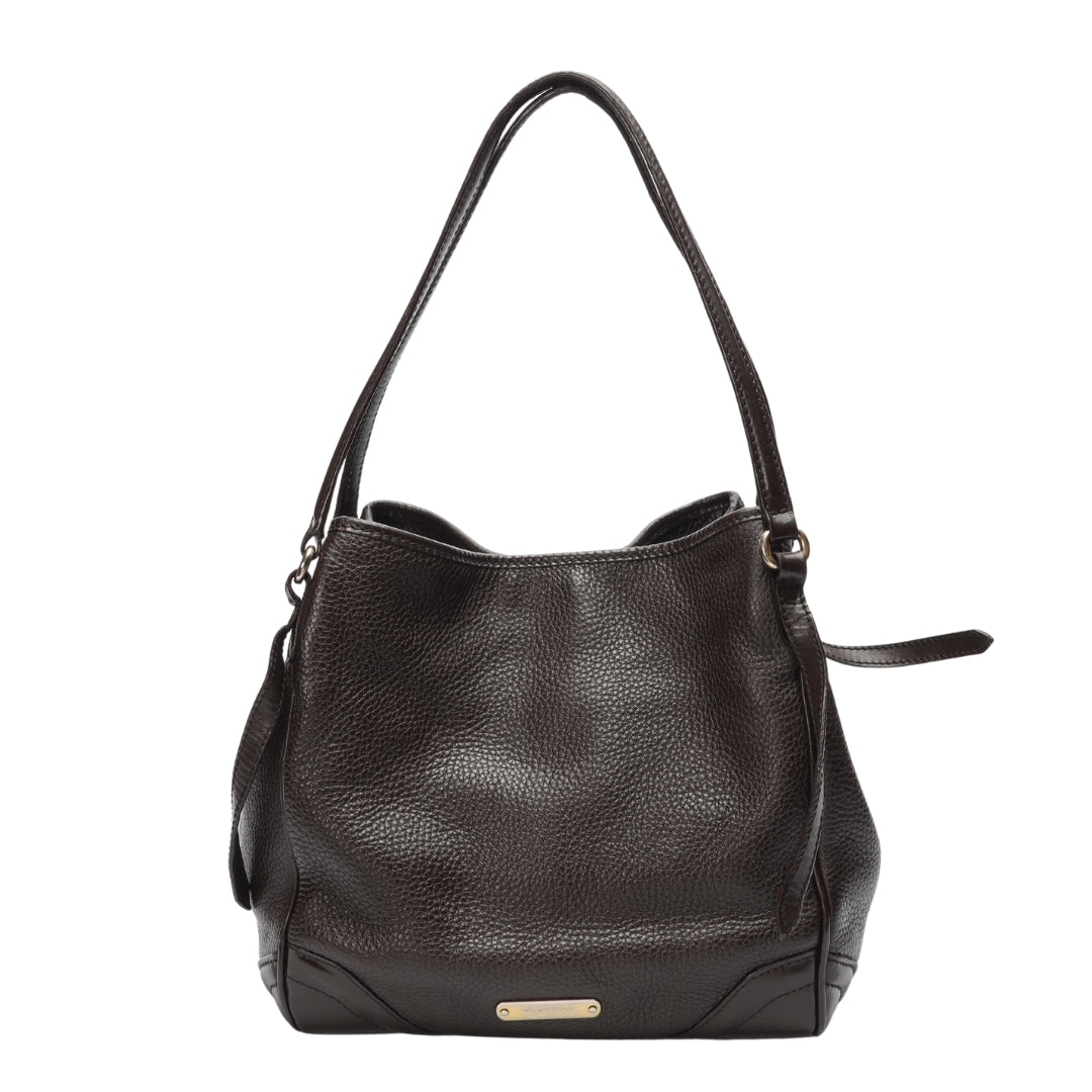 Burberry Dark Brown Canterbury Tote