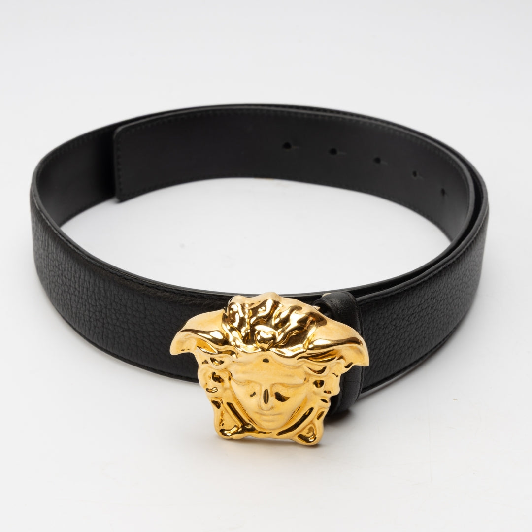 Versace La Medusa Leather Belt