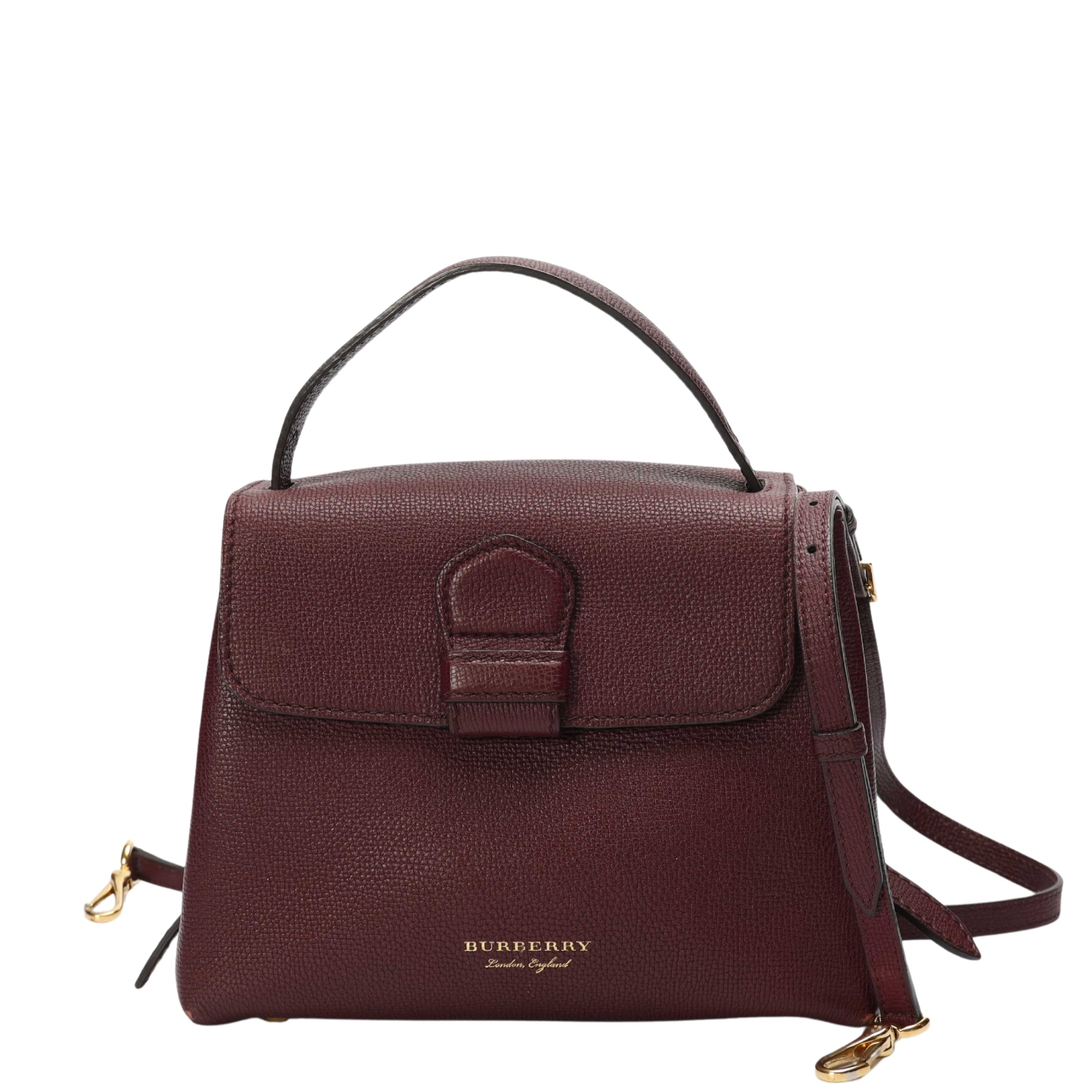 Burberry Burgundy Camberley Convertible Satchel