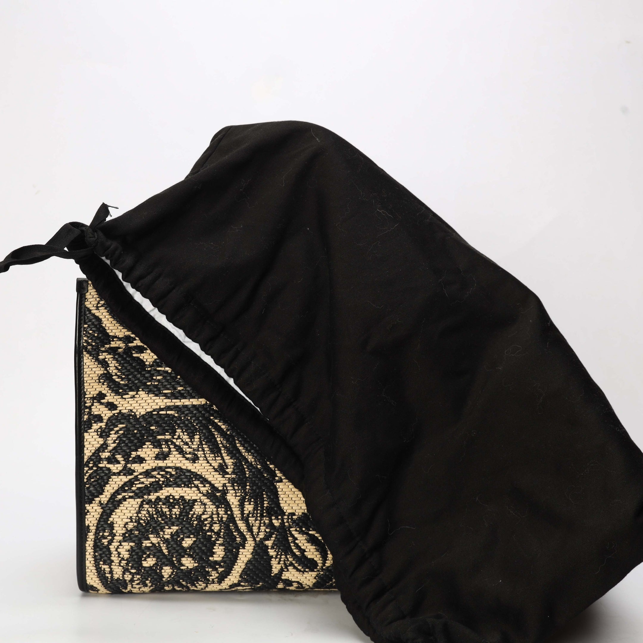 Versace Barocco Athena Raffia Tote