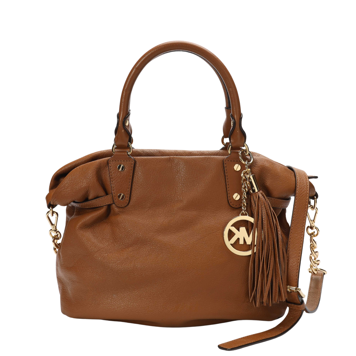 Michael Kors Tassel Brown Satchel