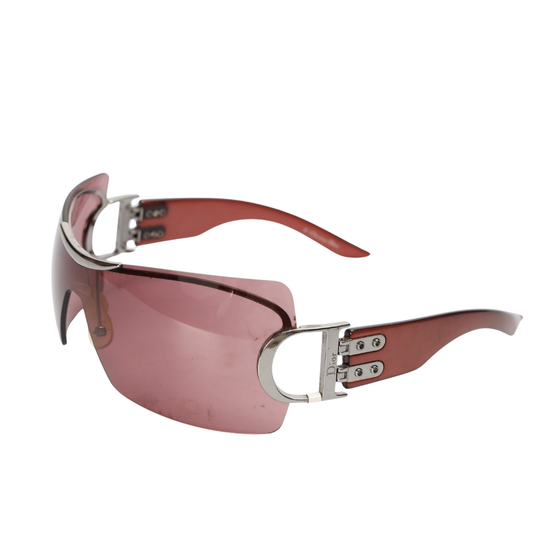 Dior Tortoise Frame Airspeed Shield Sunglasses