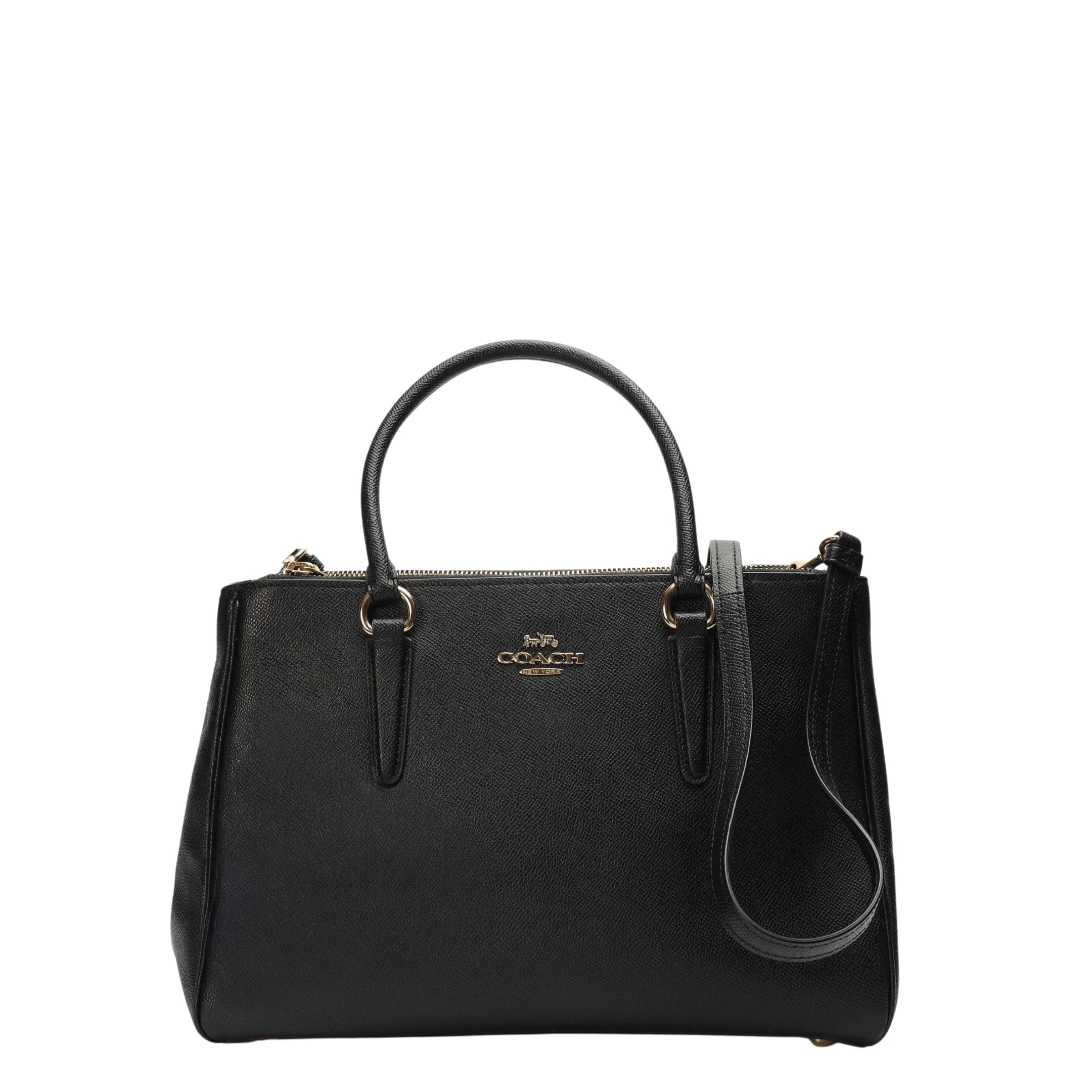 Coach Black Tatum Carryall Satchel