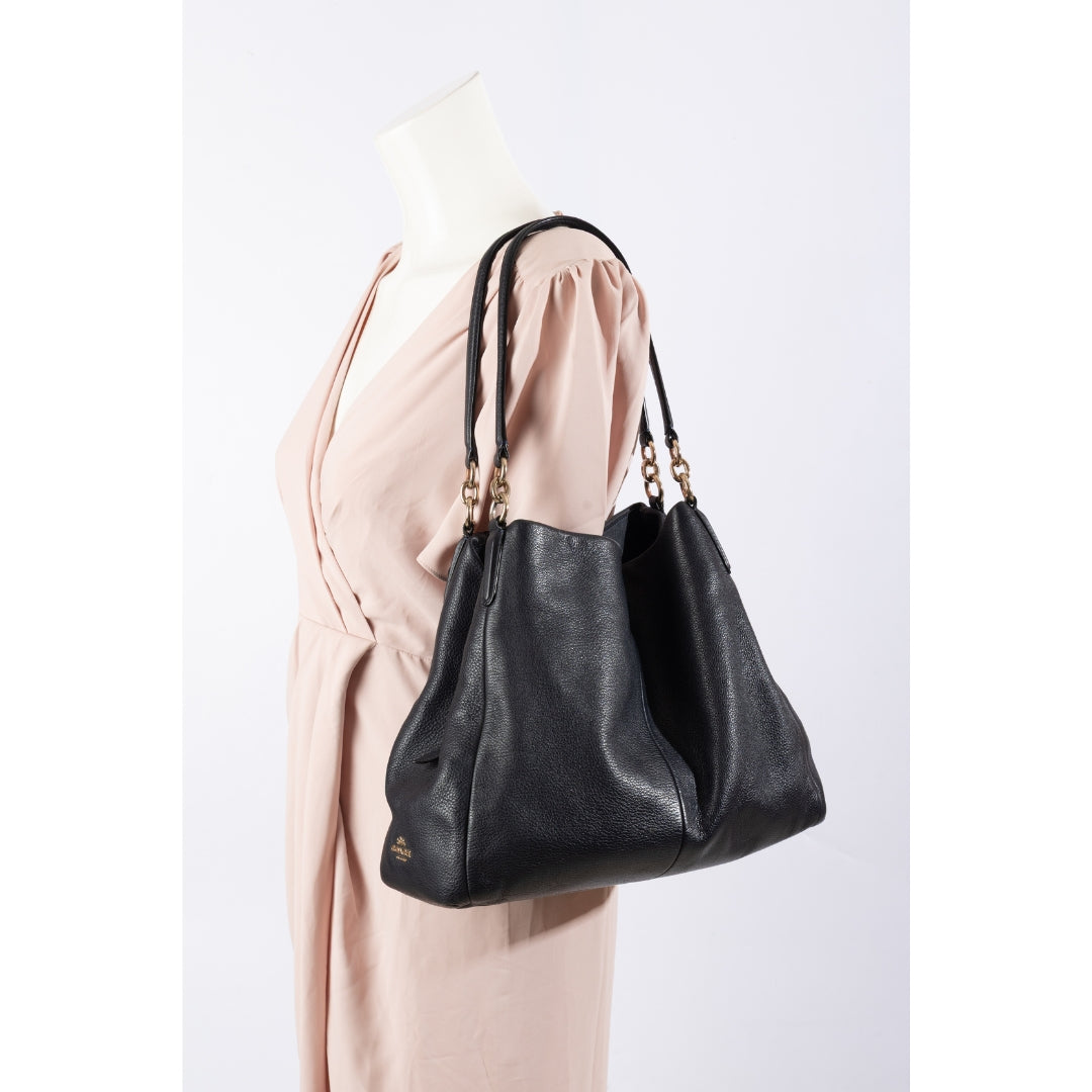 Coach Black Edie Shoulder Bag