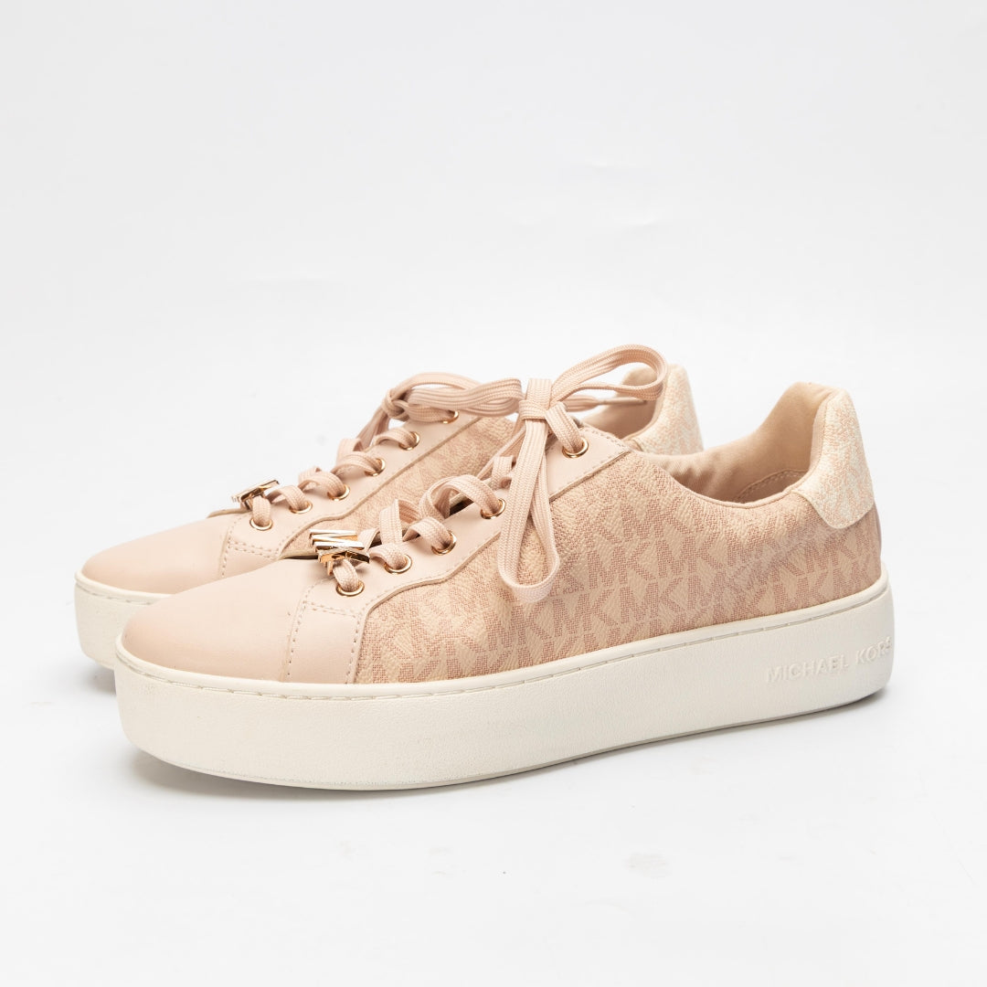 Michael Kors Pink Poppy Block Logo Sneakers
