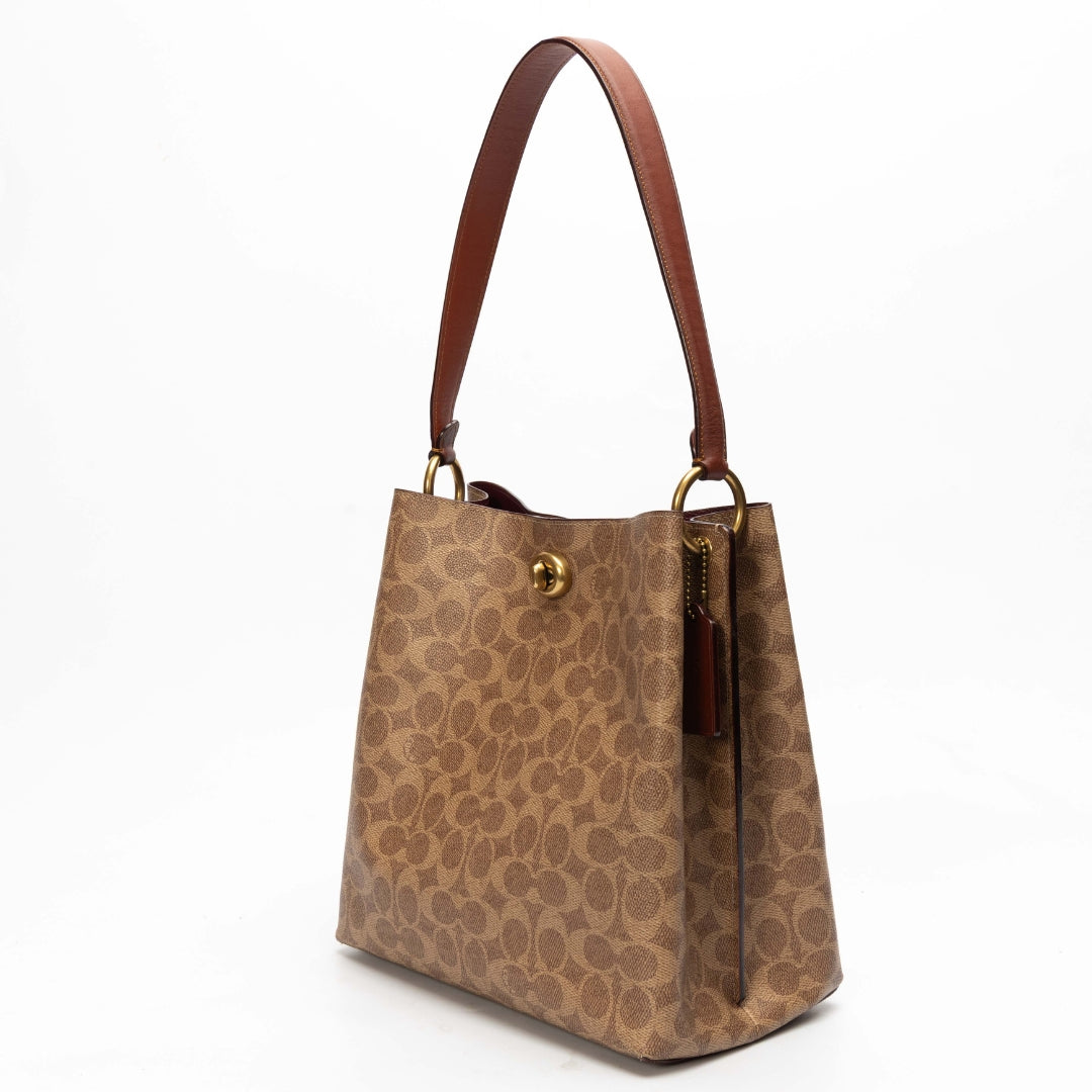 Coach Willow Bucket Bag In Signature Canvas