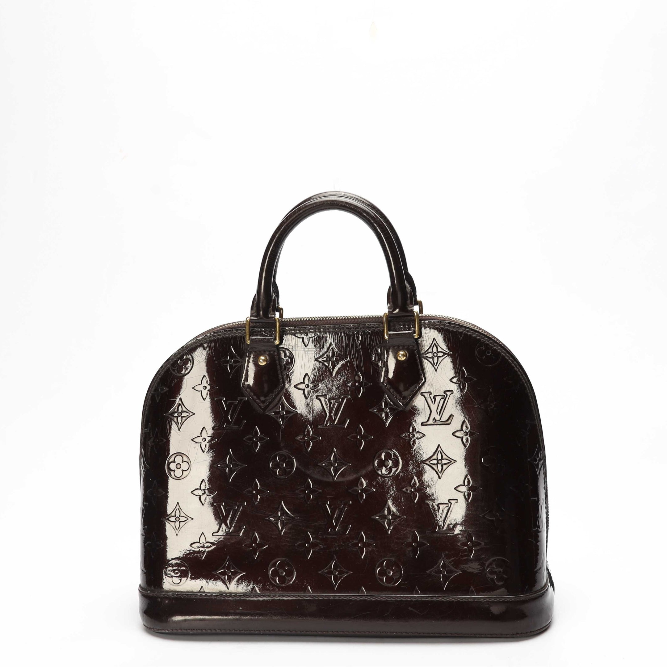 Louis Vuitton Amarante Monogram Vernis Alma Satchel