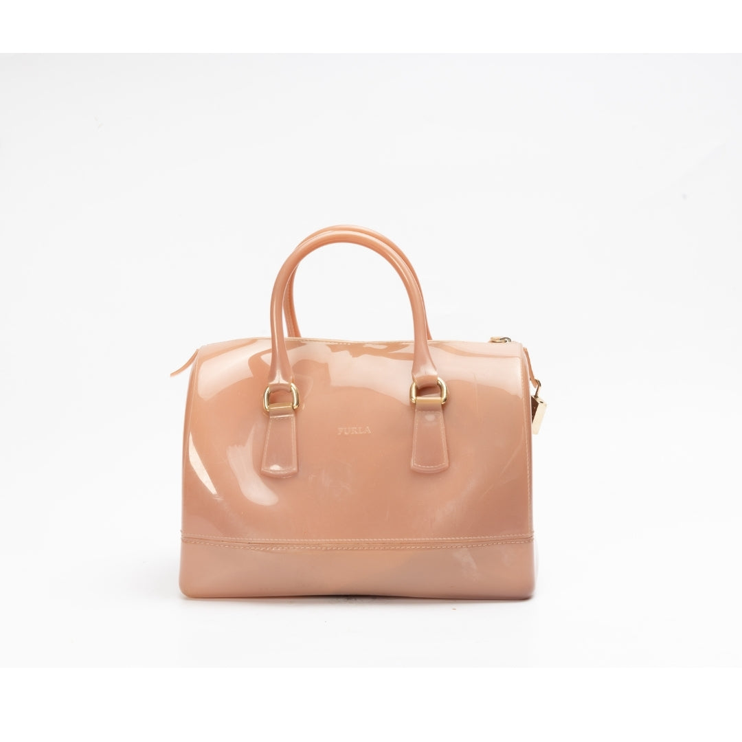Furla Glossy Rubber Candy Satchel