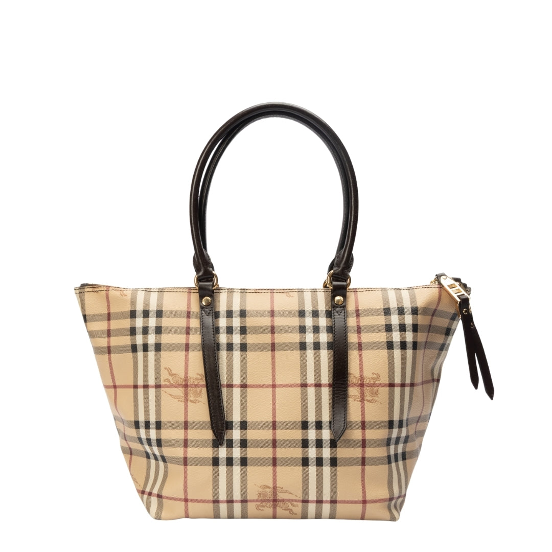 Burberry Canterbury Haymarket Coated Canvas Tote