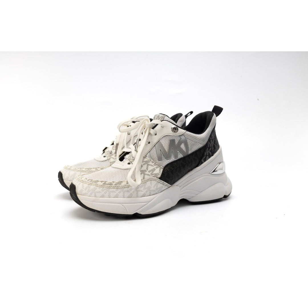 Michael Kors Panelled Textured Lace Up Shoes