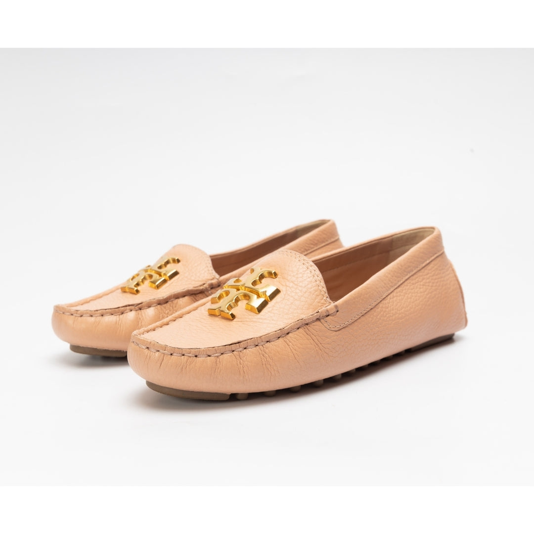 Tory Burch Brown Leather Lowell Loafers