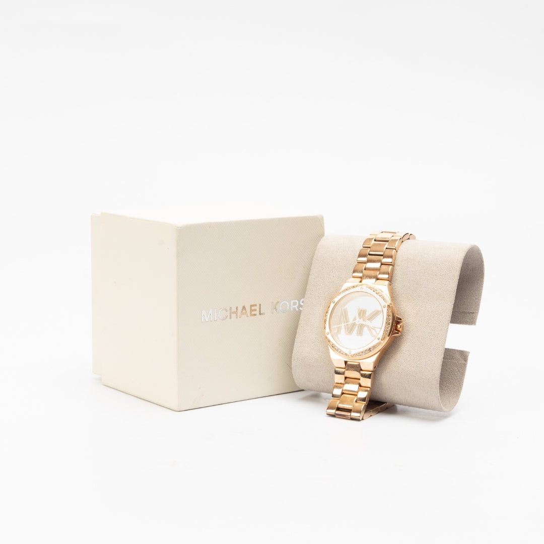 Michael Kors Lennox Pavé Logo Watch
