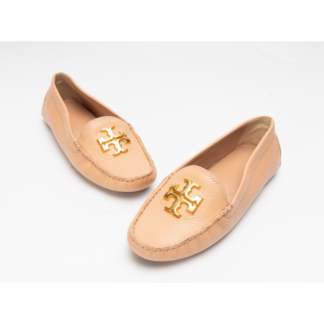 Tory Burch Brown Leather Lowell Loafers