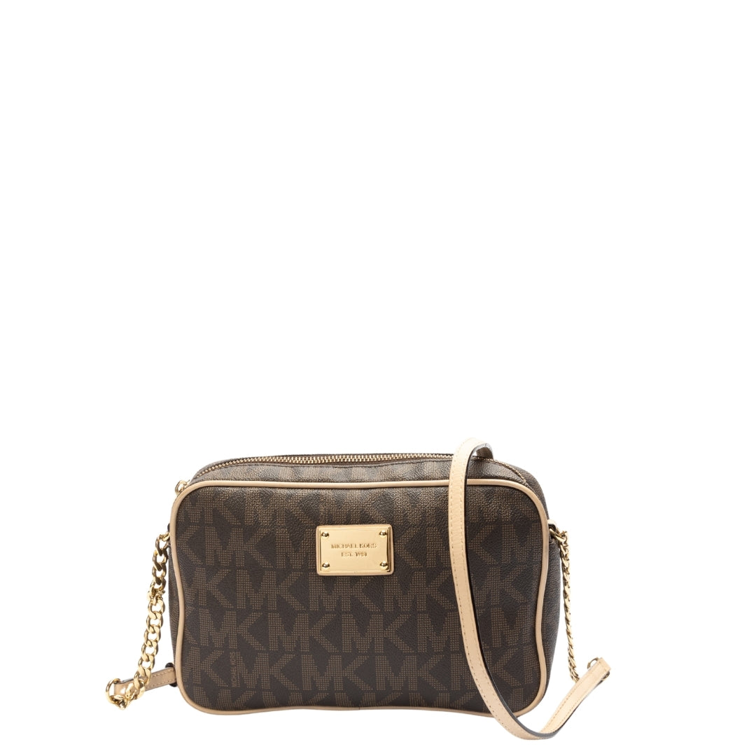 Michael Kors Jet Set Medium Logo Crossbody Bag