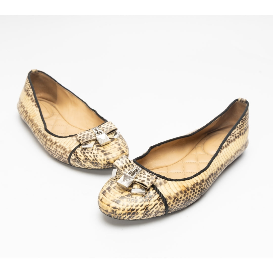Michael Kors Alice Snakeskin Ballet Flat