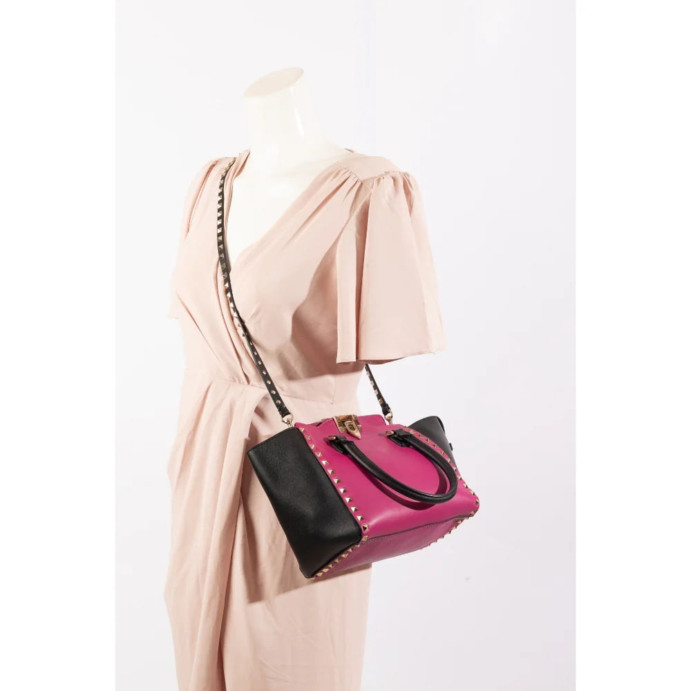 Valentino Rockstud Top Handle Bag