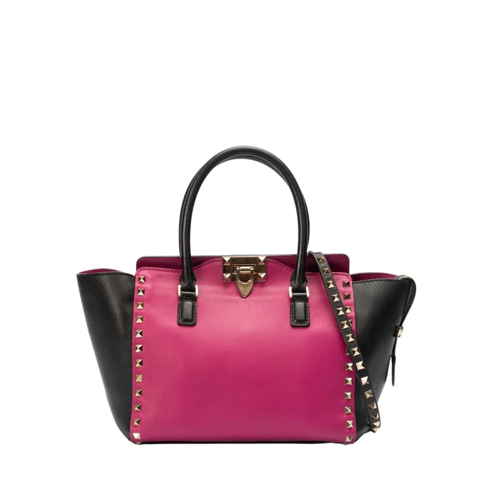 Valentino Rockstud Top Handle Bag