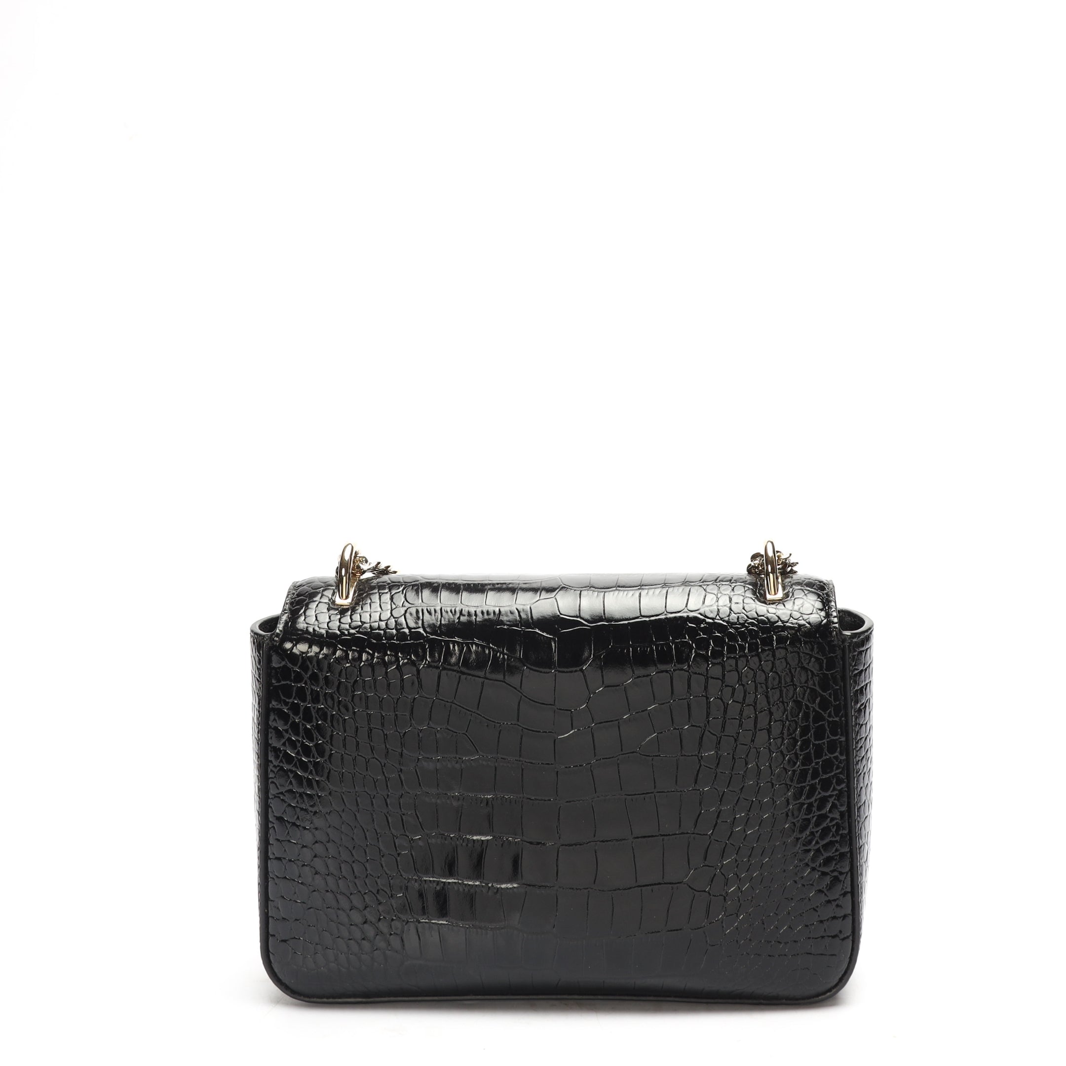 Jimmy Choo Varenne Croc-Embossed Chain Strap Clutch