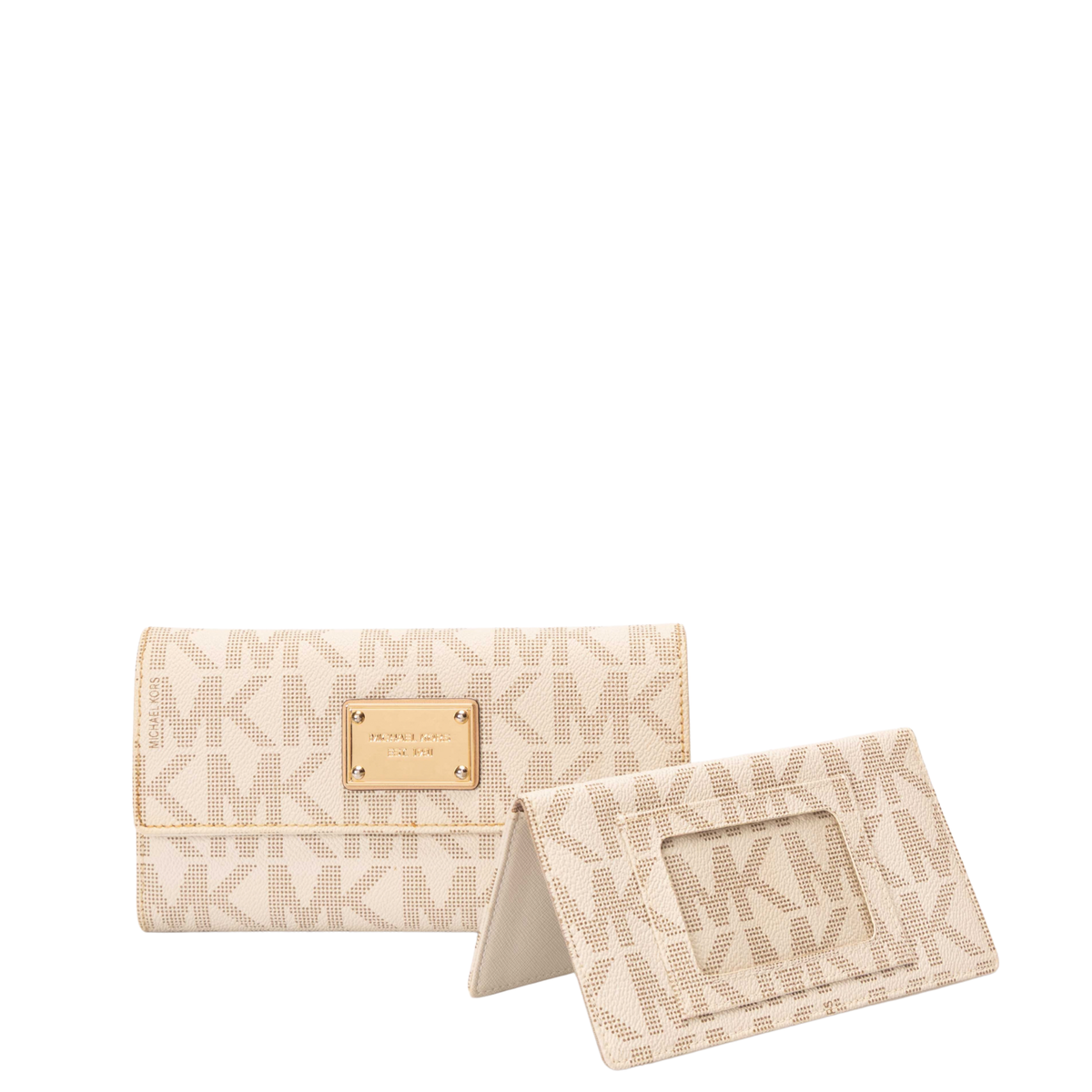 Michael Kors Jet Set Logo Checkbook Wallet