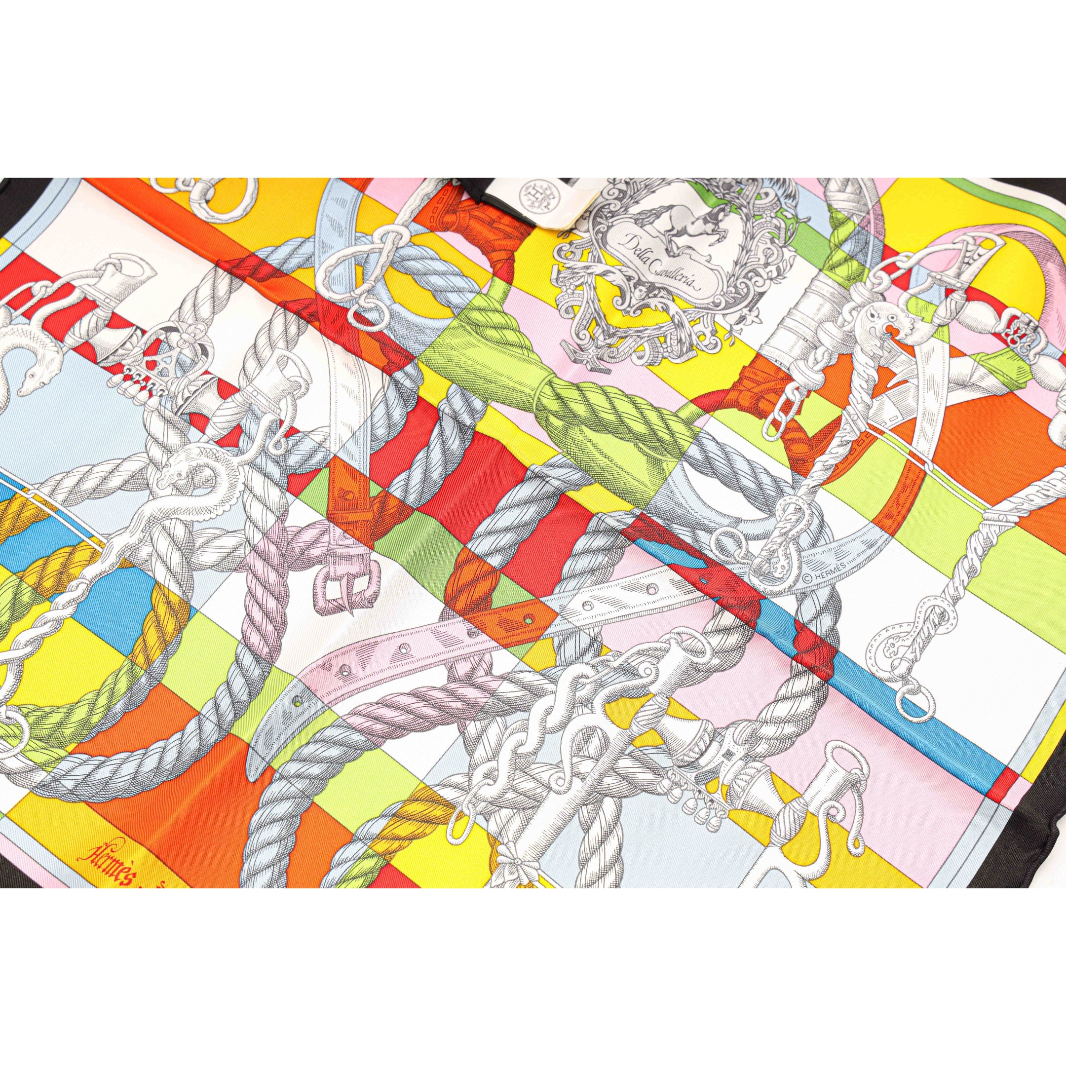 Hermes Della Cavalleria Double Face Scarf 90