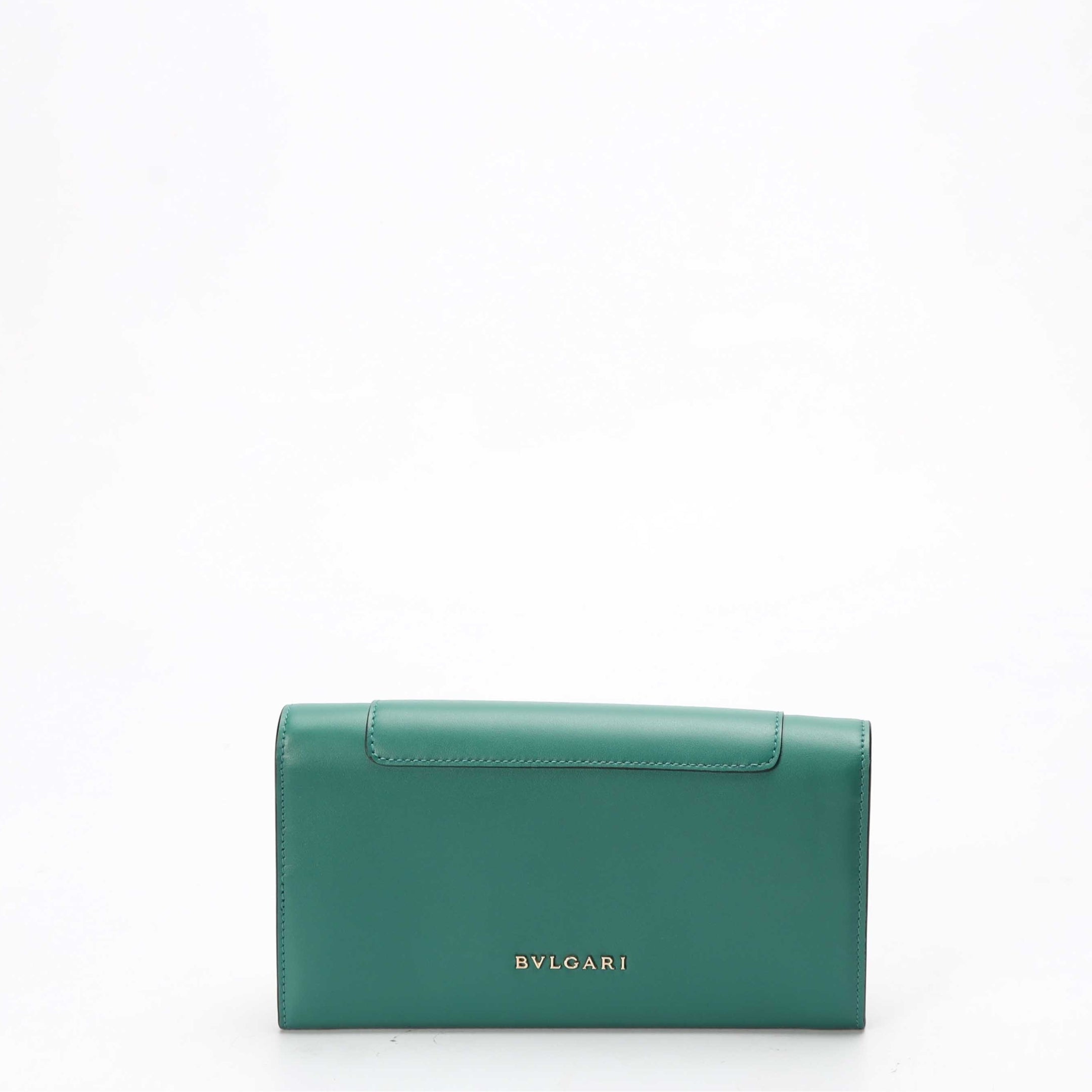 Bvlgari Serpenti Forever Emerald Green Flap Wallet