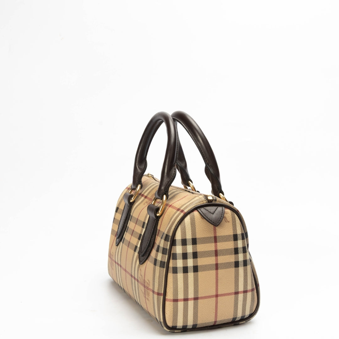 Burberry Haymarket Check Chester Boston Bag