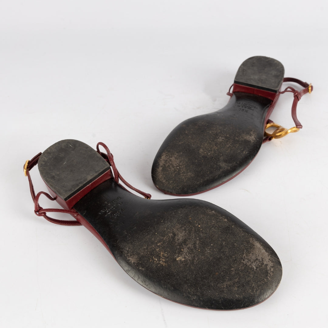Valentino Garavani V Logo leather sandal