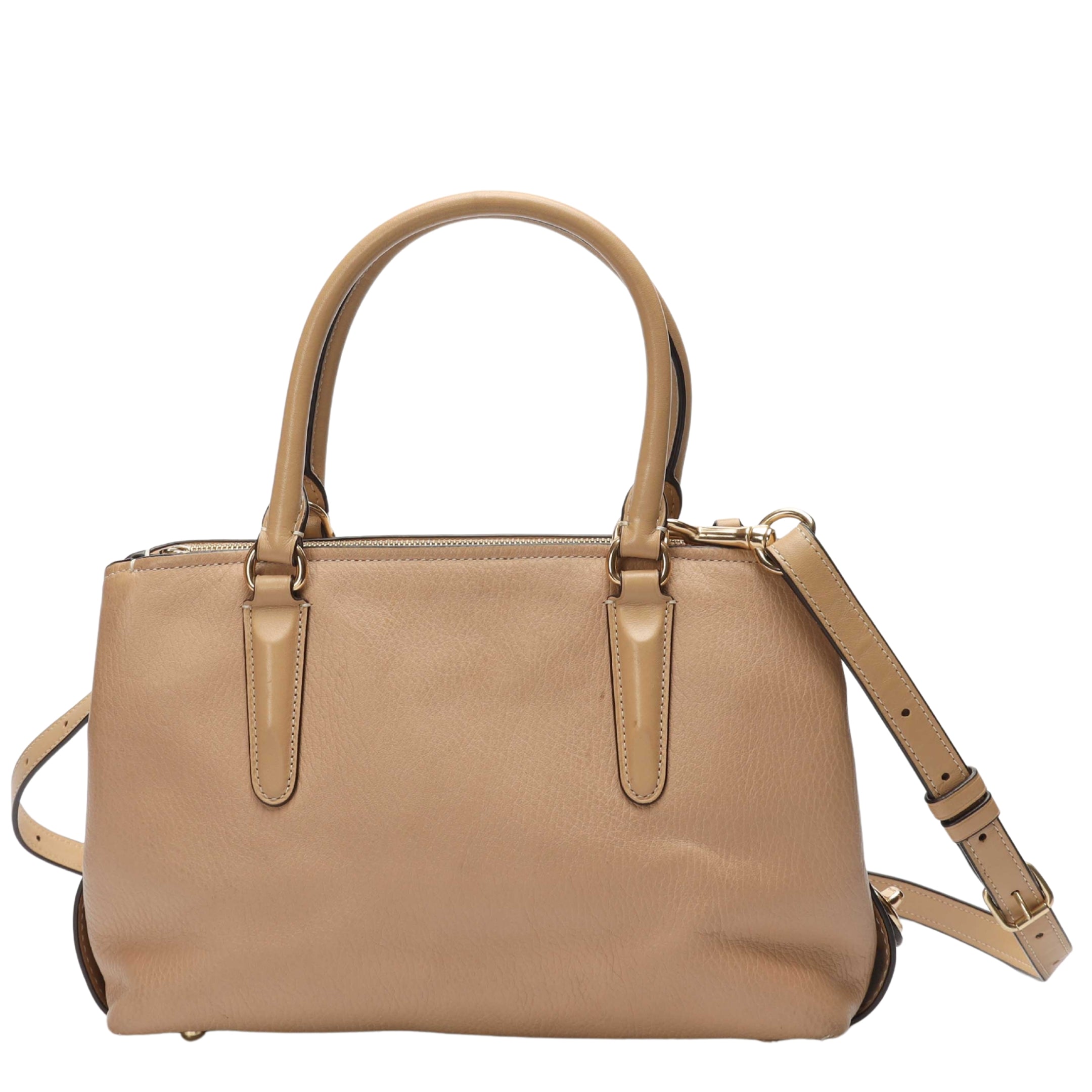 Coach Beige Brooklyn Carryall Satchel