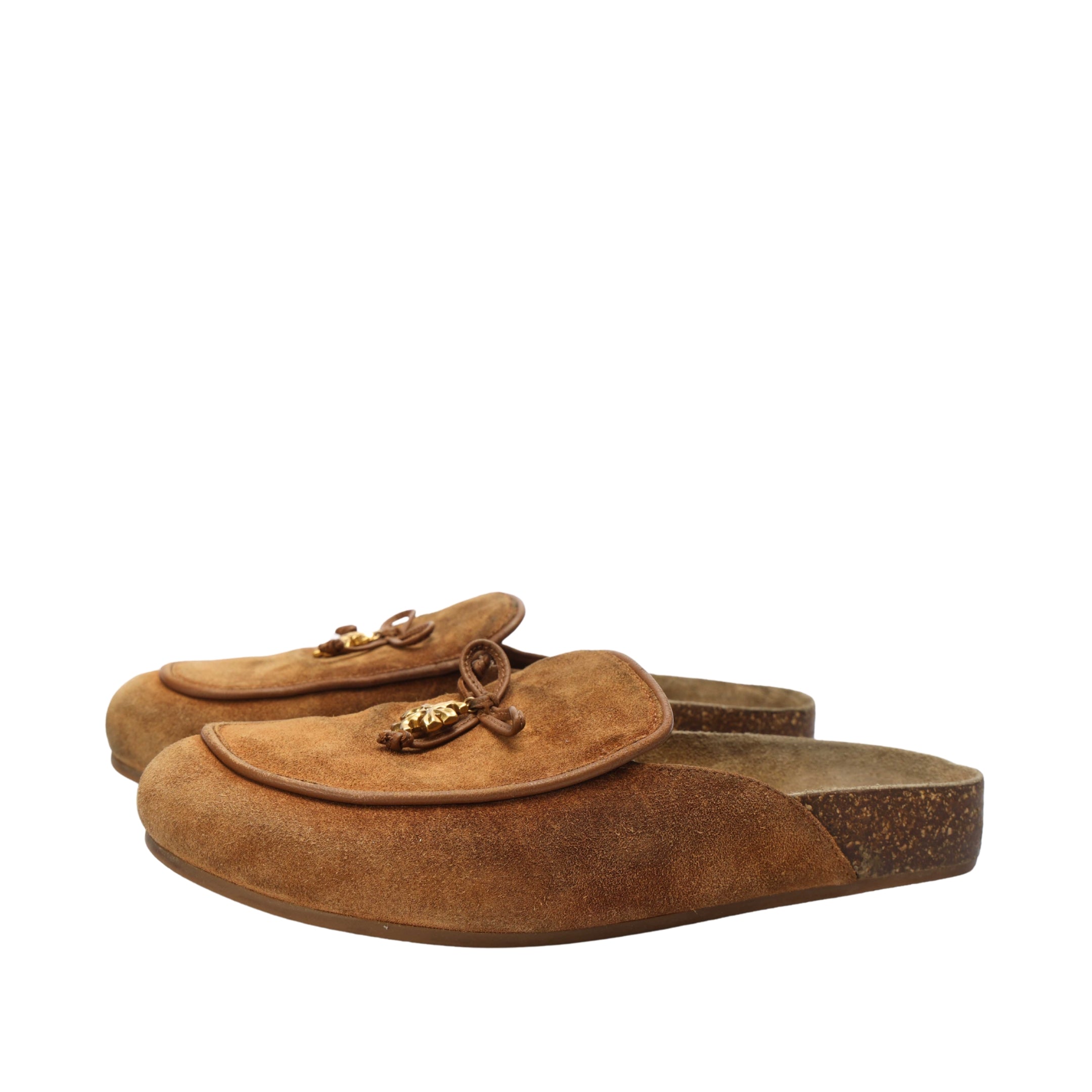 Tory Burch Suede Mule Slides
