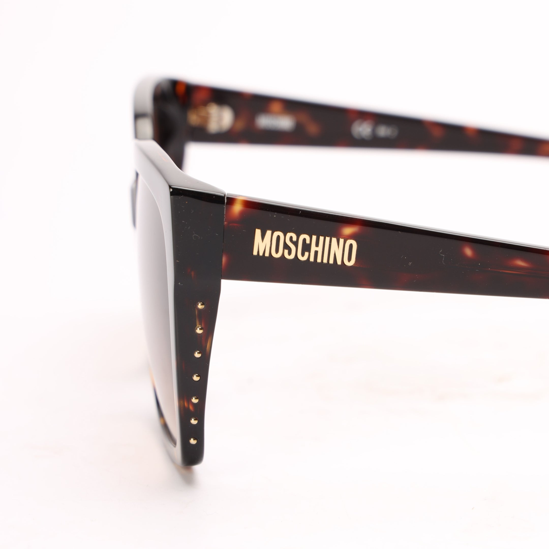 Moschino Brown Full-Rim Square Sunglasses