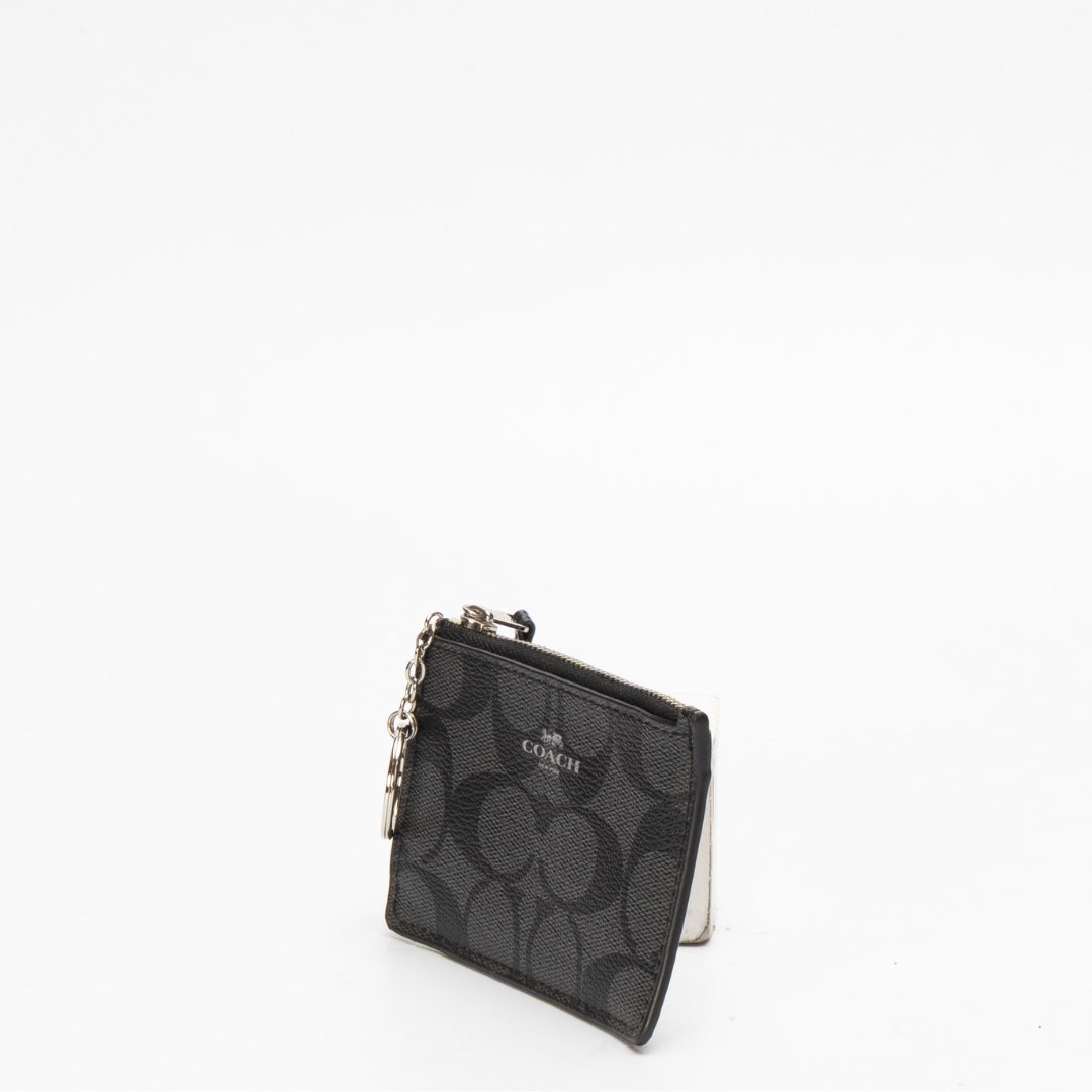 Coach Signature Canvas Mini Skinny ID Case
