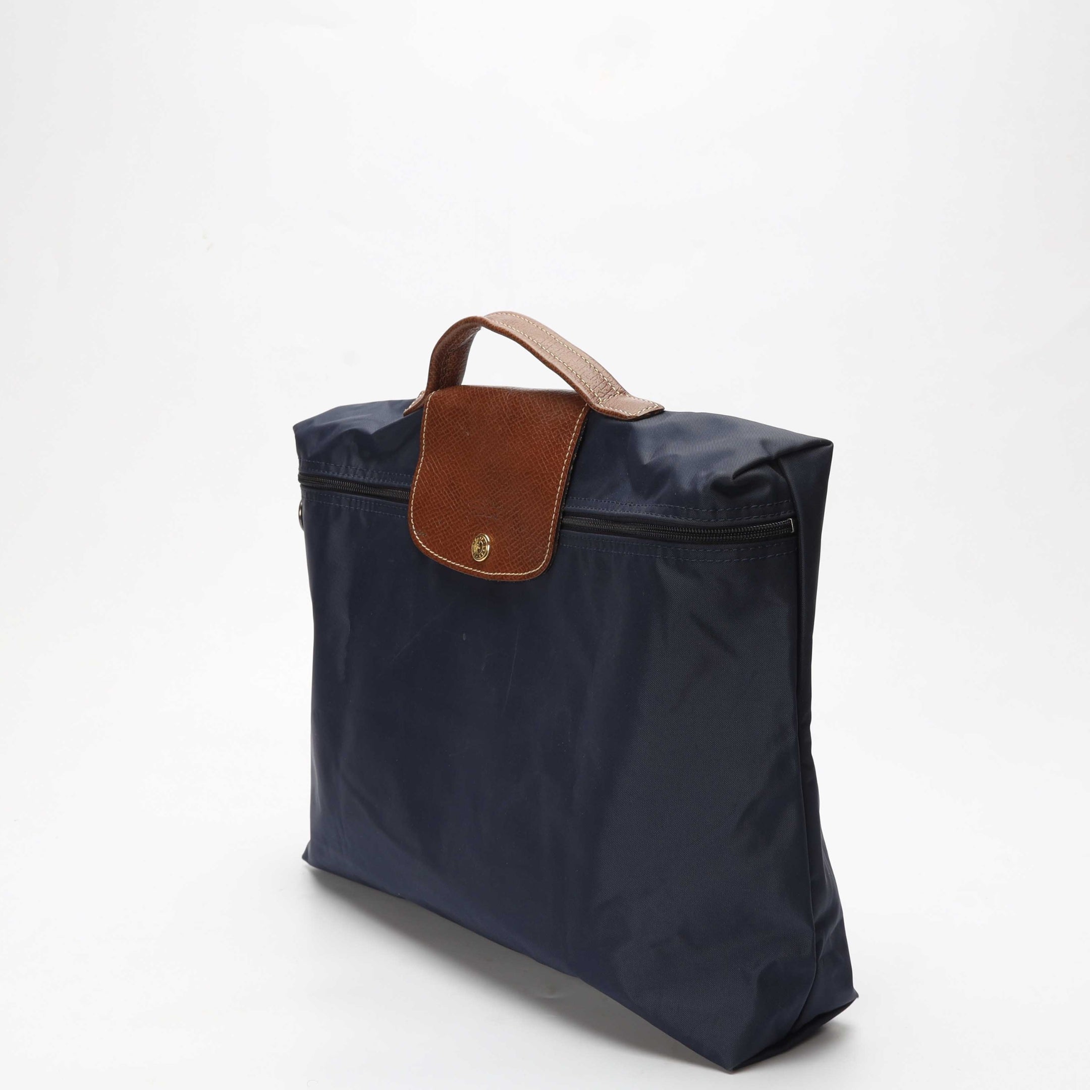 Longchamp Le Pliage Navy Foldable Briefcase