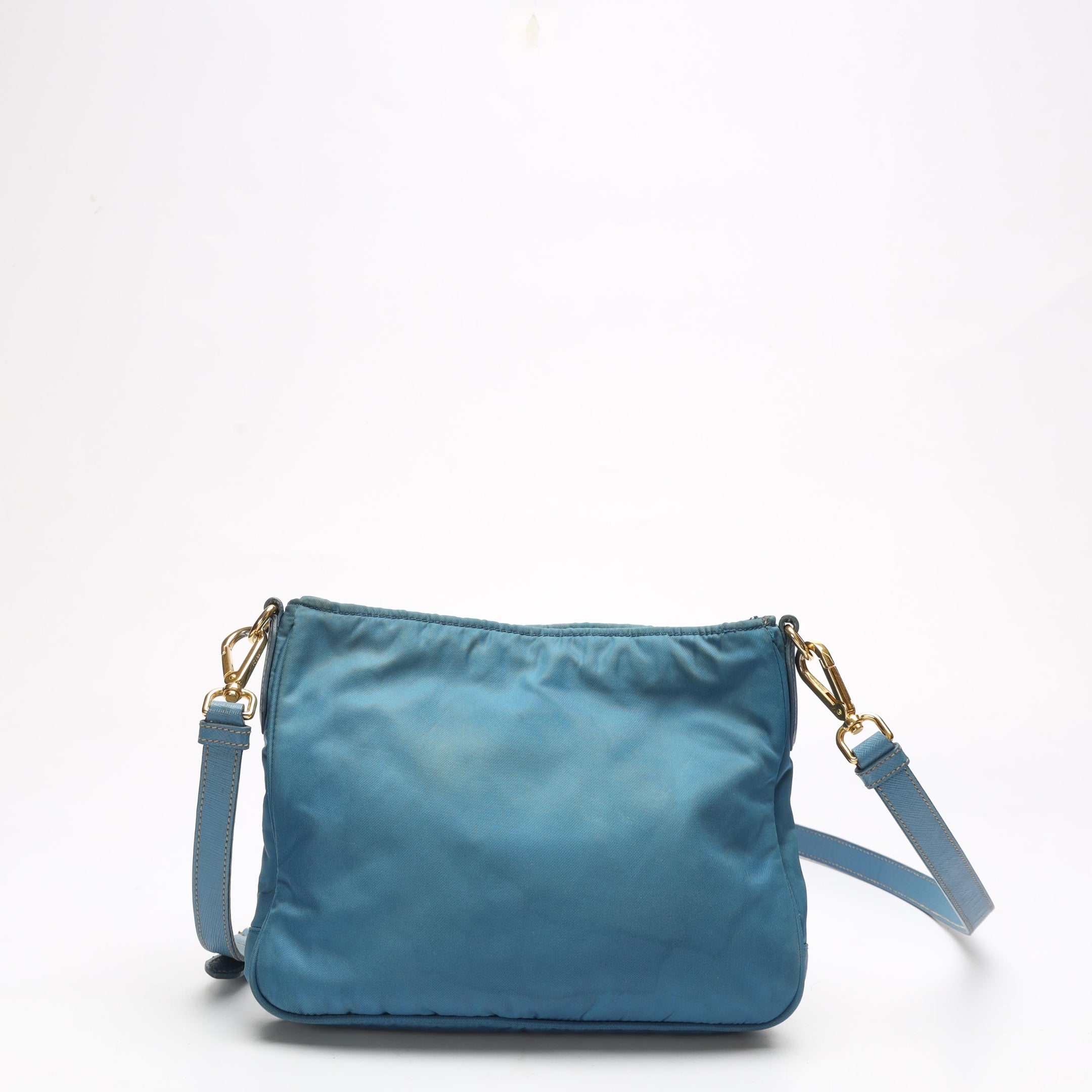 Prada Tessuto Blue Nappa Crossbody Bag