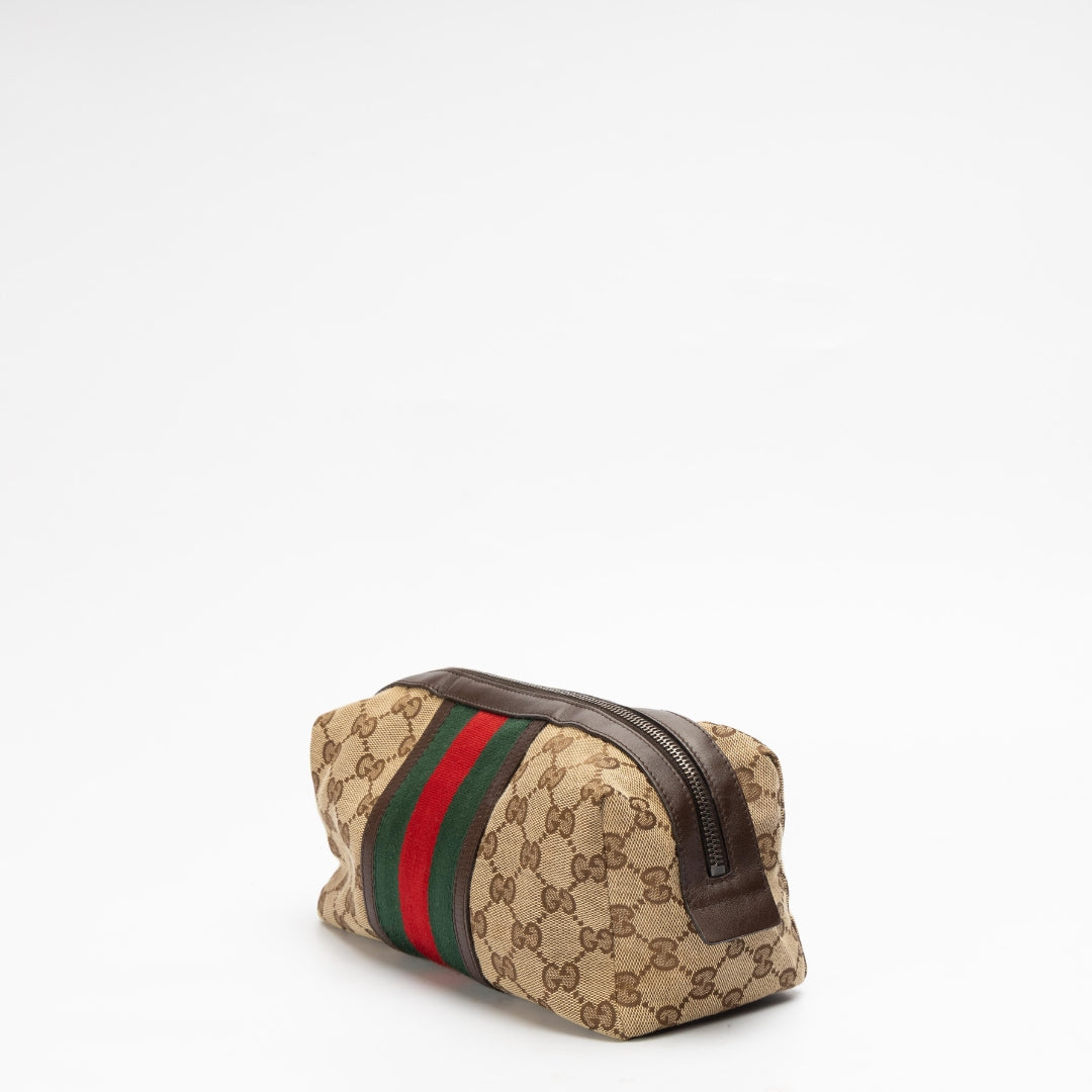 Gucci GG Canvas Web Cosmetic Pouch