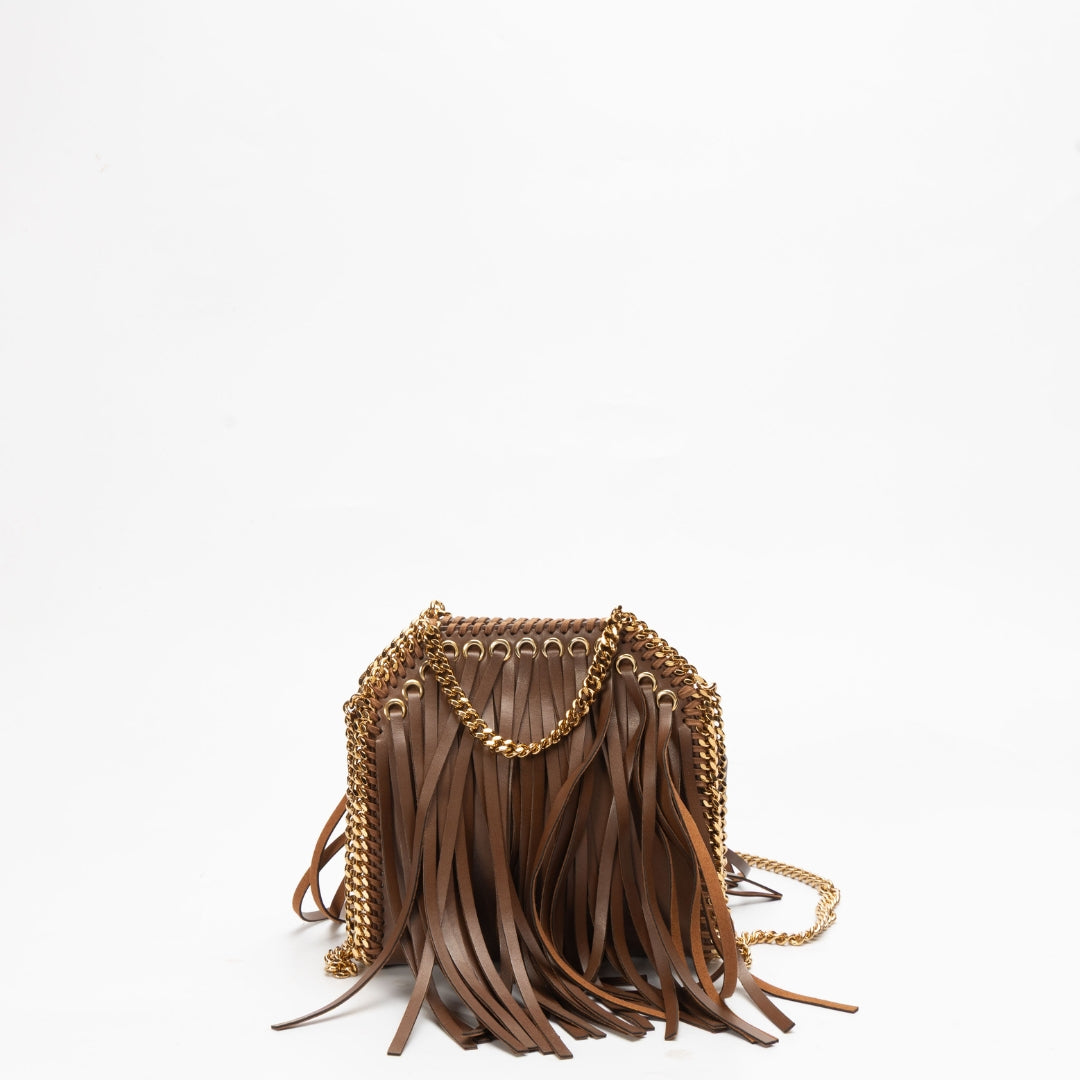 Stella McCartney Fringed Falabella Micro Tote Bag